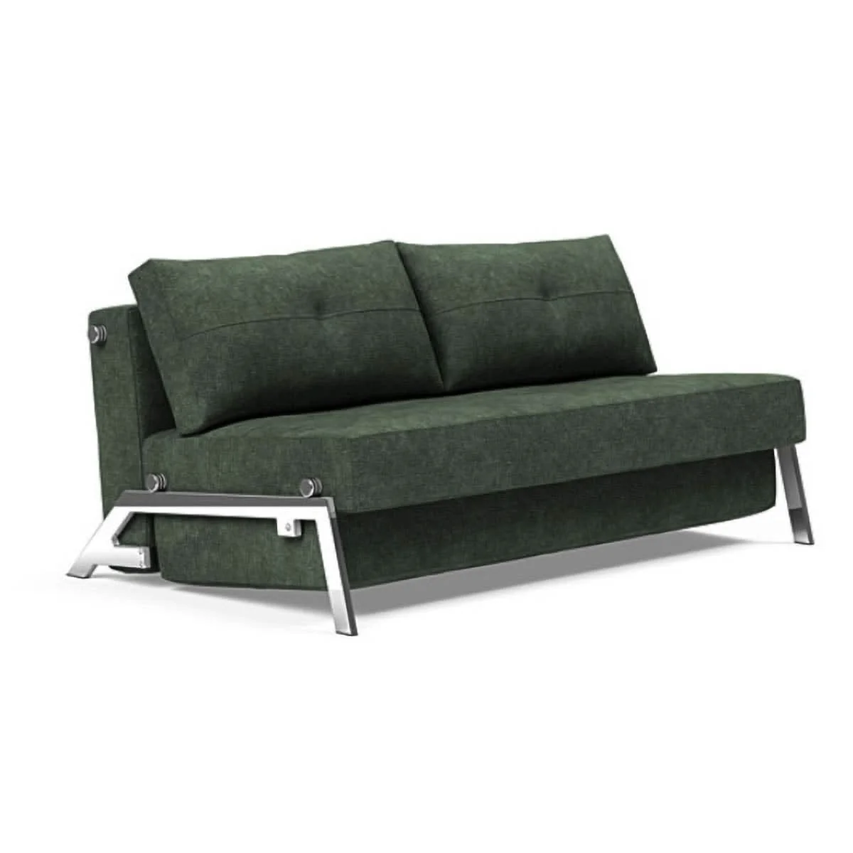 Cubed Queen size Sofa Bed With Chrome Legs - Image 20