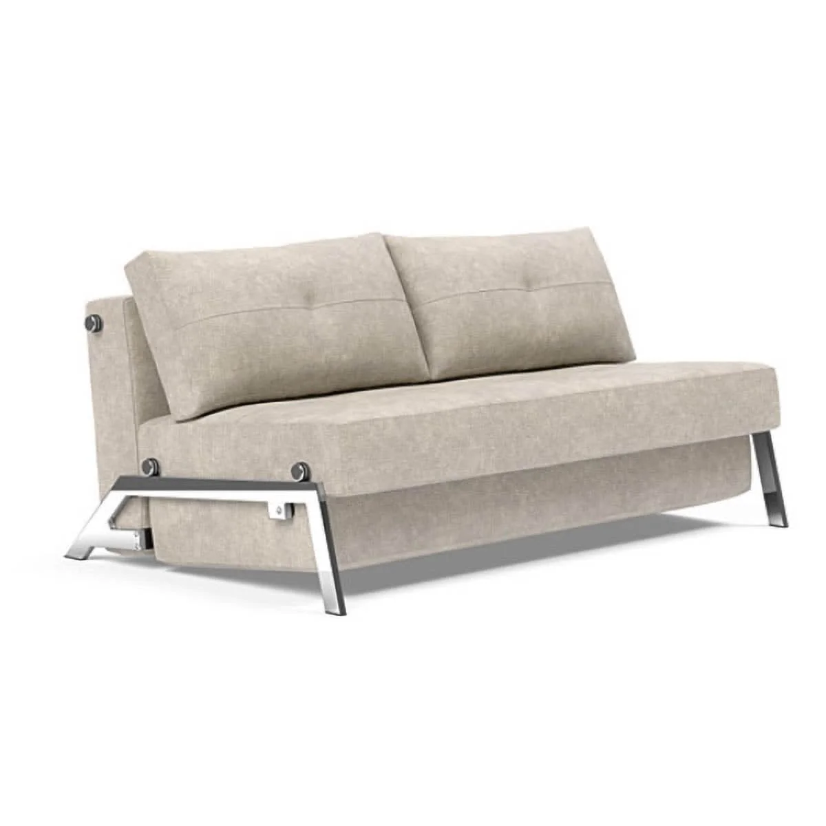 Cubed Queen size Sofa Bed With Chrome Legs - Image 21
