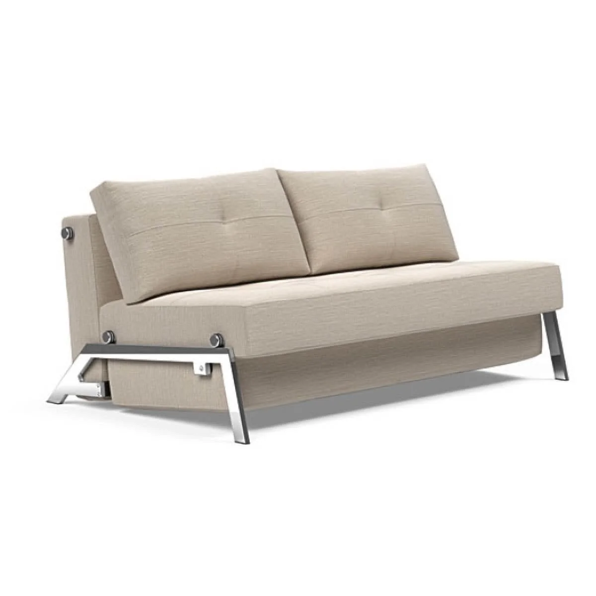 Cubed Queen size Sofa Bed With Chrome Legs - Image 23