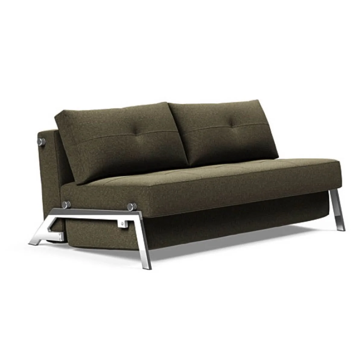 Cubed Queen size Sofa Bed With Chrome Legs - Image 25