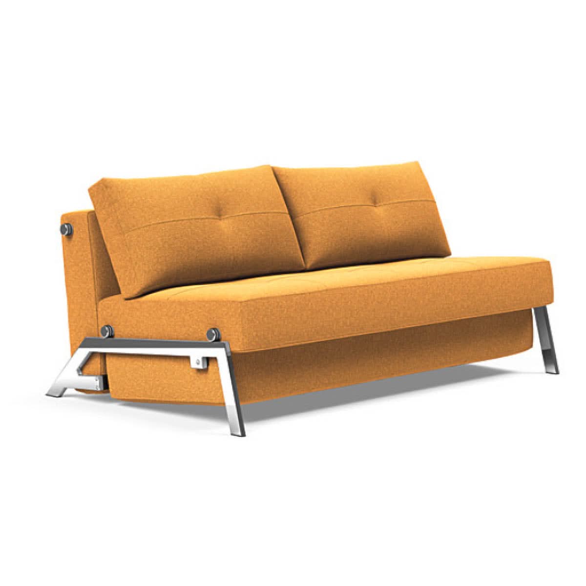 Cubed Queen size Sofa Bed With Chrome Legs - Image 26