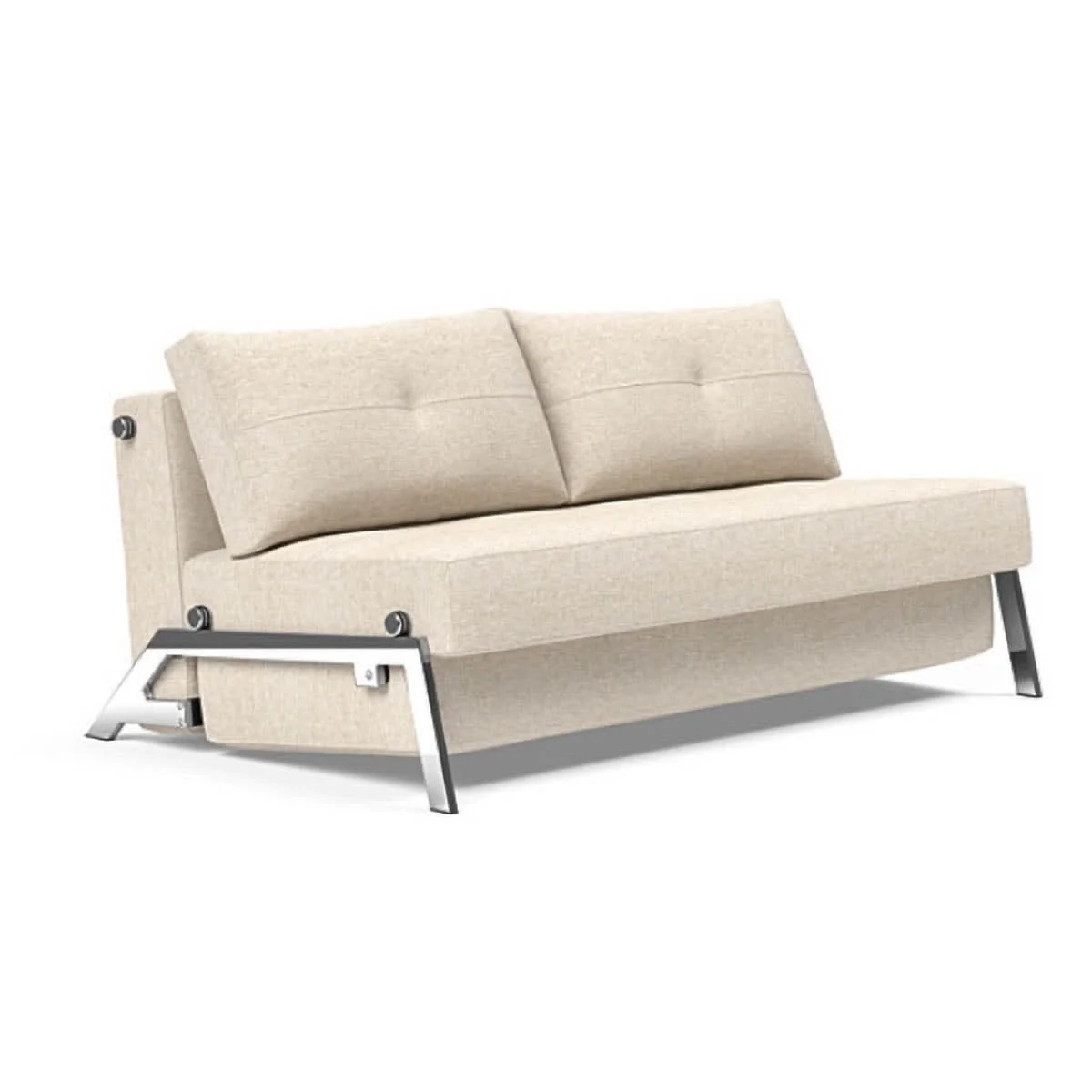 Cubed Queen size Sofa Bed With Chrome Legs - Image 33