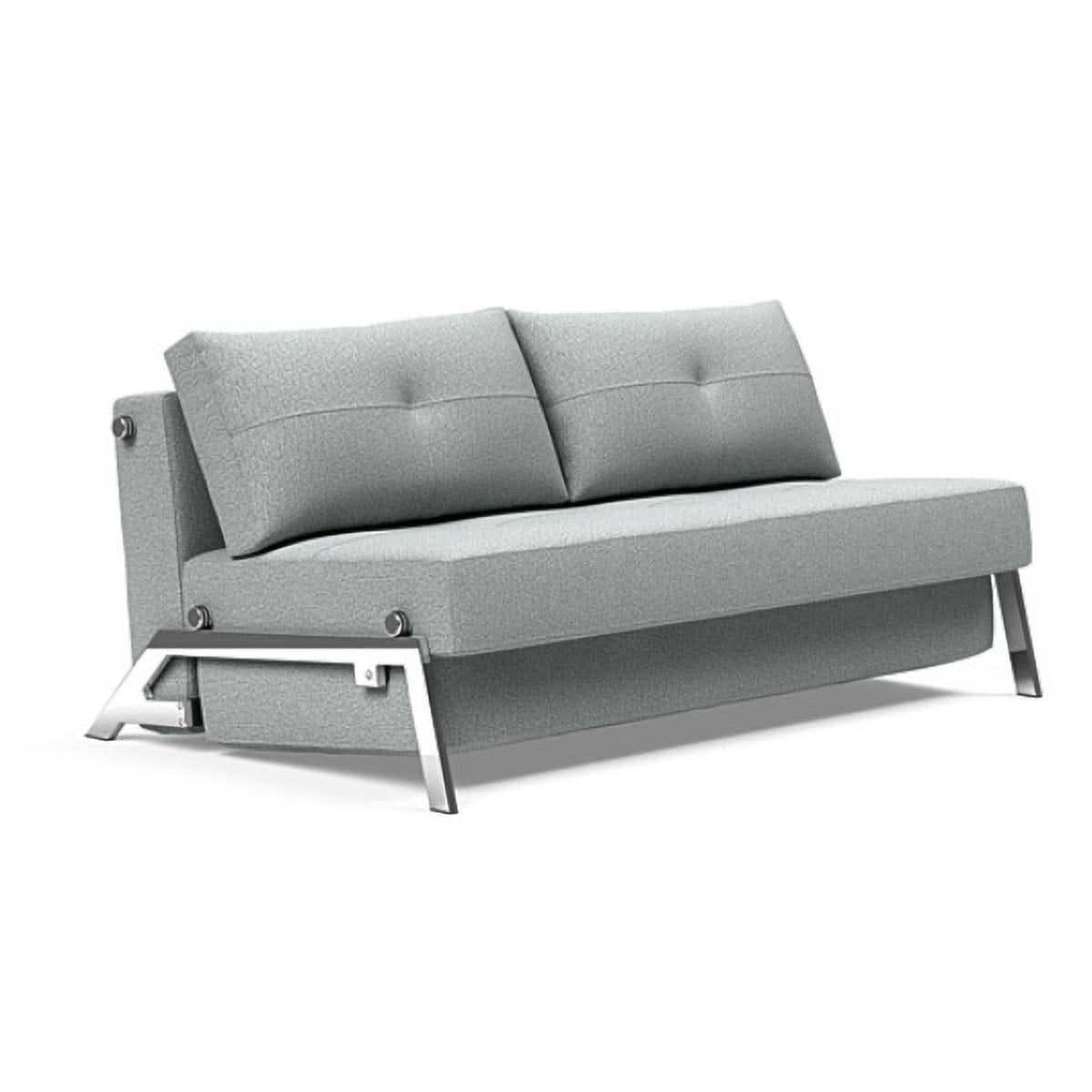 Cubed Queen size Sofa Bed With Chrome Legs - Image 36