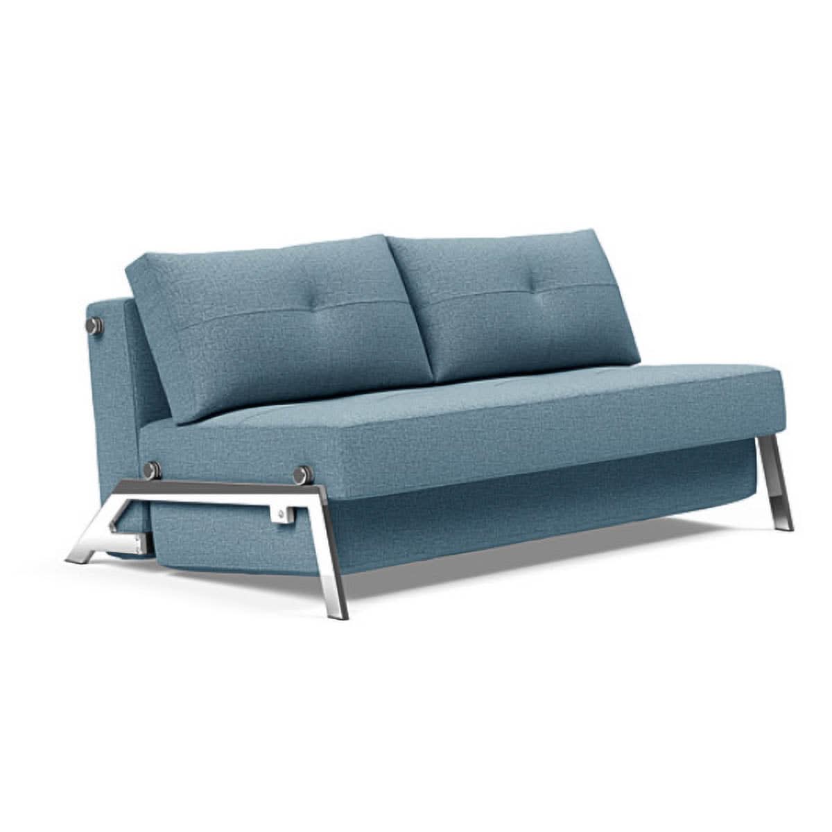 Cubed Queen size Sofa Bed With Chrome Legs - Image 39