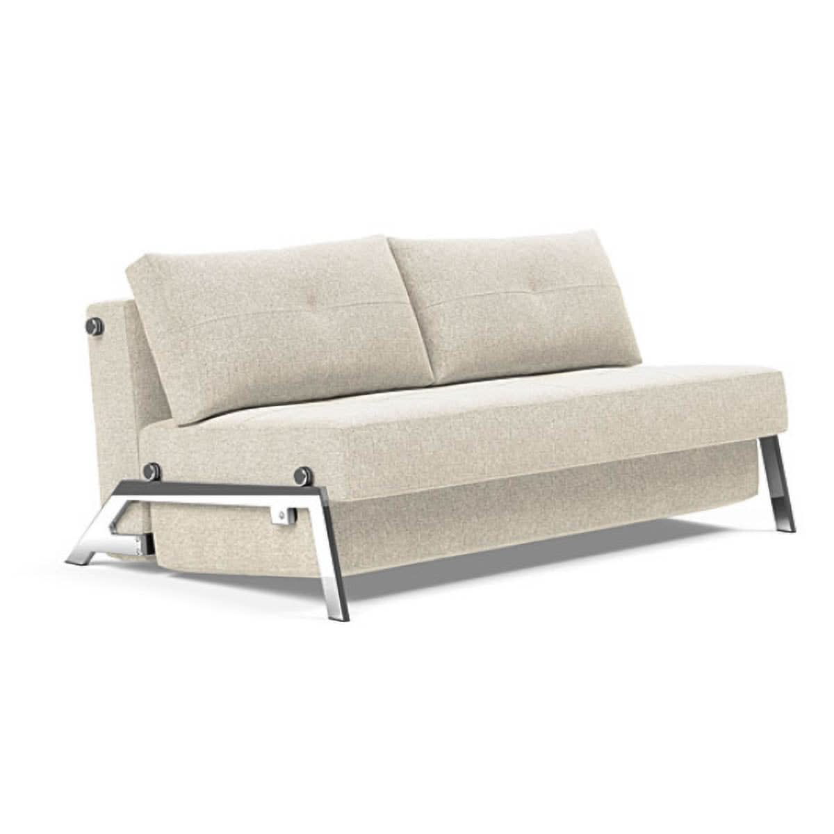 Cubed Queen size Sofa Bed With Chrome Legs - Image 44