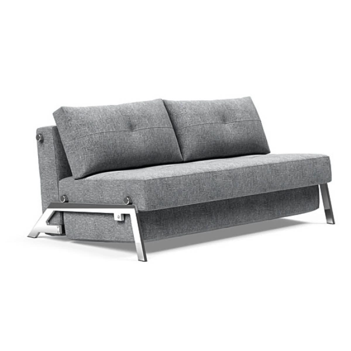 Cubed Queen size Sofa Bed With Chrome Legs - Image 46