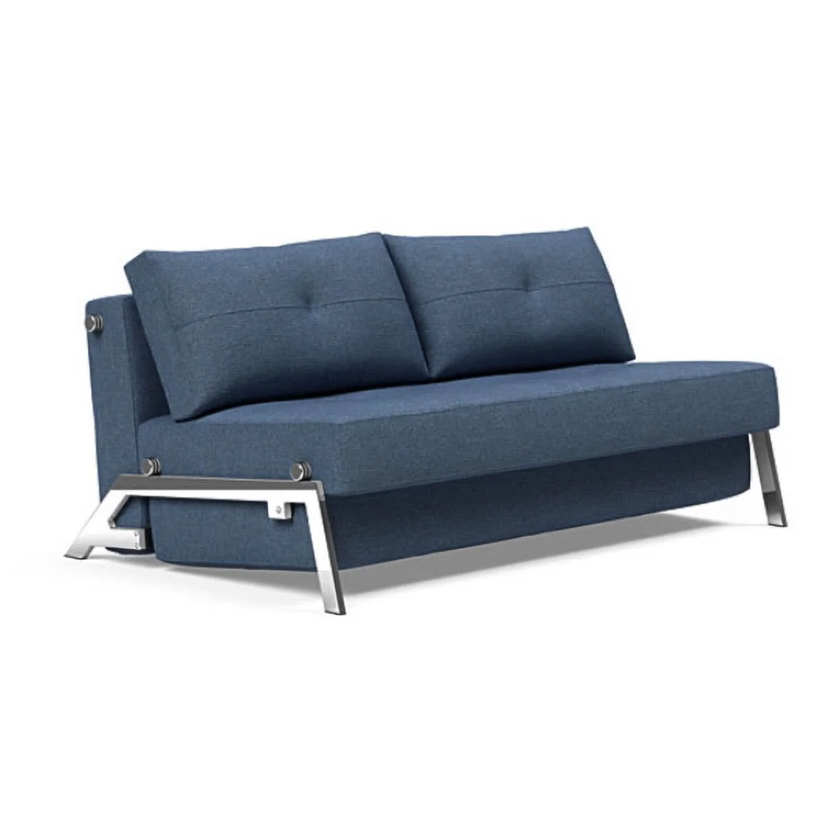 Cubed Queen size Sofa Bed With Chrome Legs - Image 47