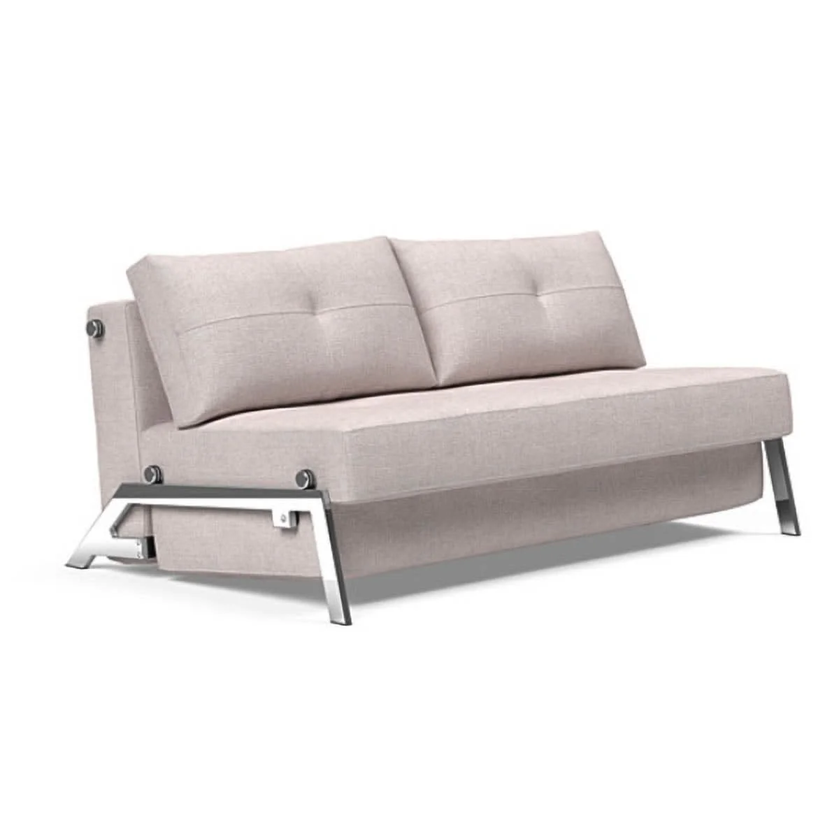 Cubed Queen size Sofa Bed With Chrome Legs - Image 48