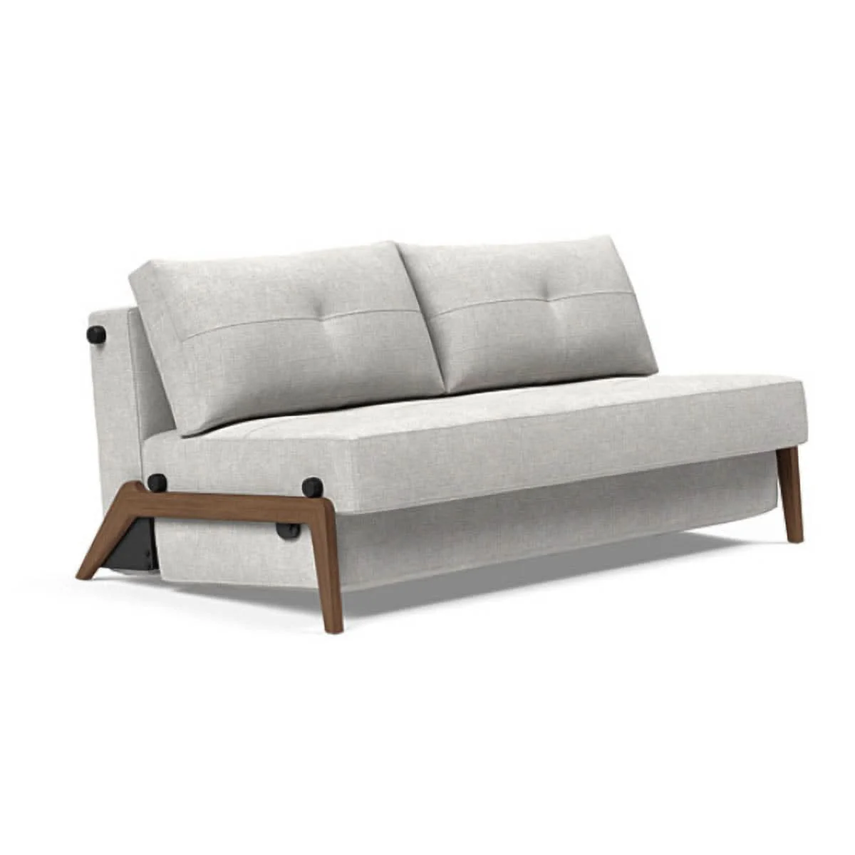 Cubed Queen Size Sofa Bed With Dark Wood Legs - Image 12