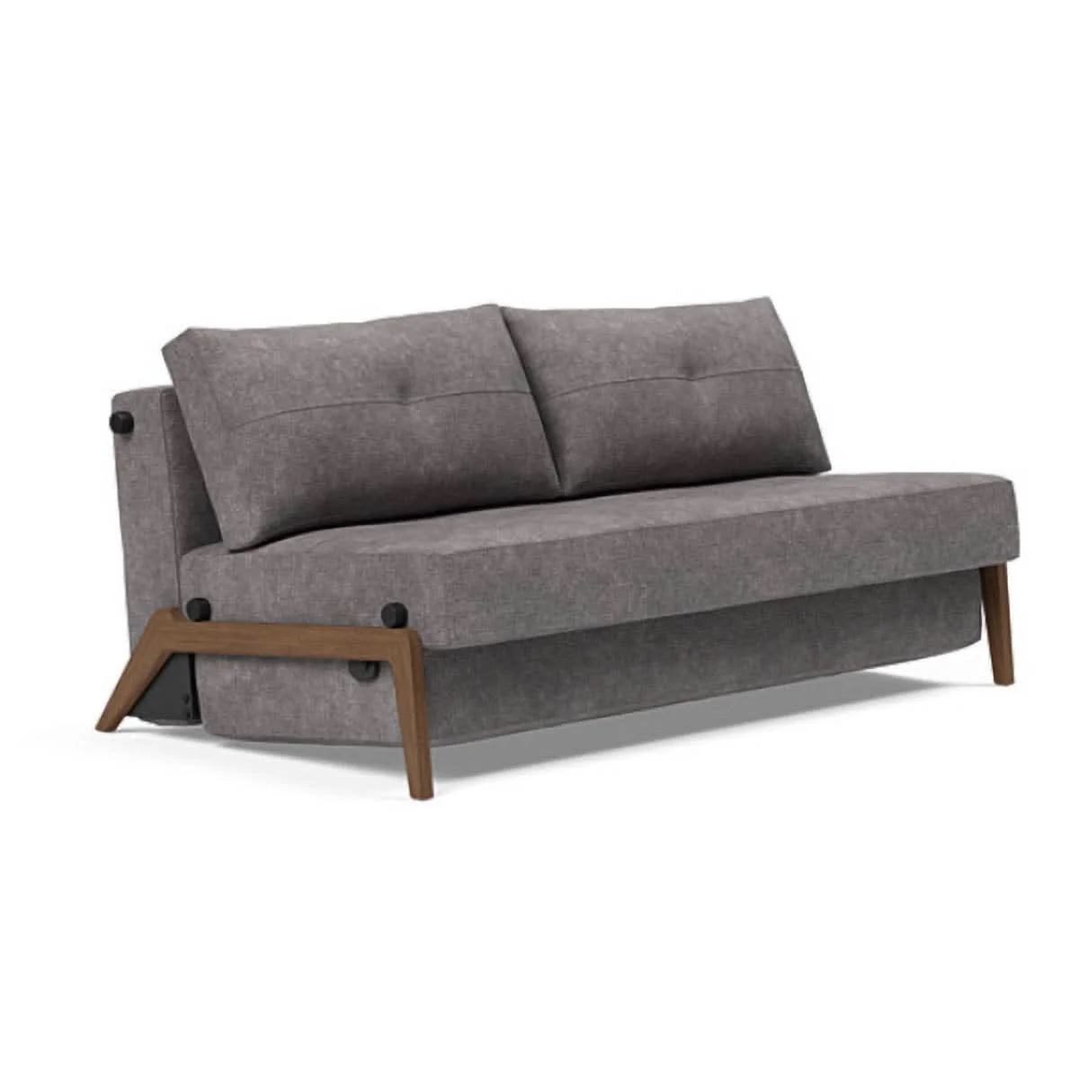 Cubed Queen Size Sofa Bed With Dark Wood Legs - Image 16