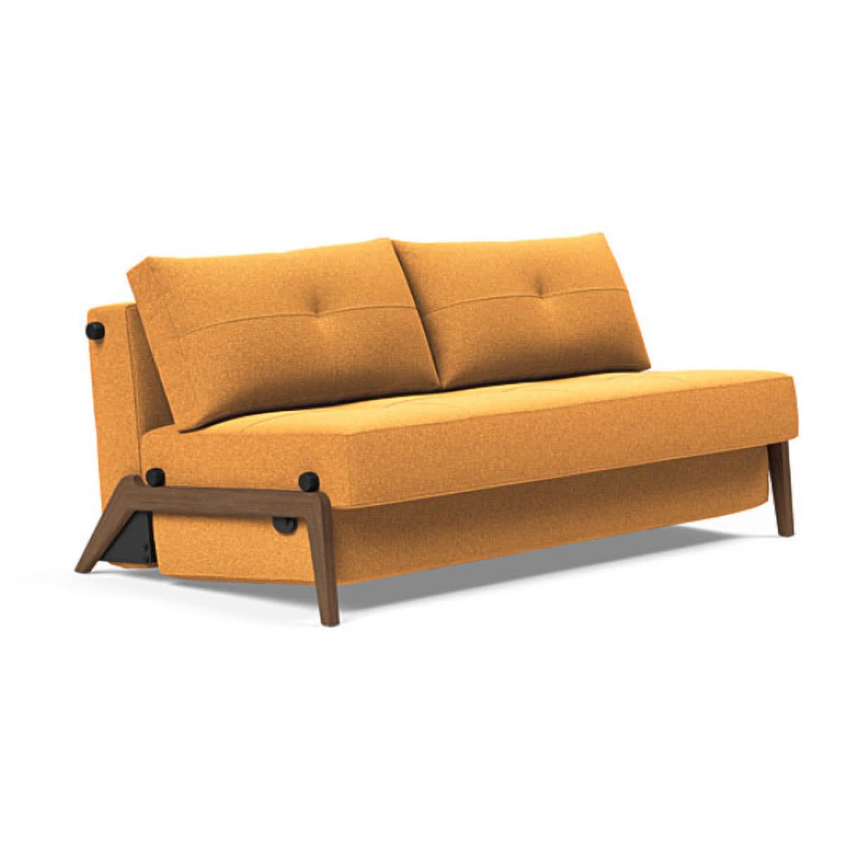Cubed Queen Size Sofa Bed With Dark Wood Legs - Image 20