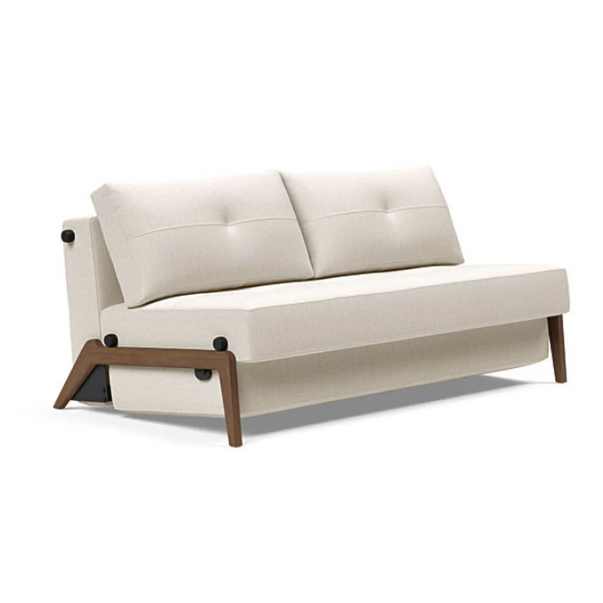 Cubed Queen Size Sofa Bed With Dark Wood Legs - Image 21