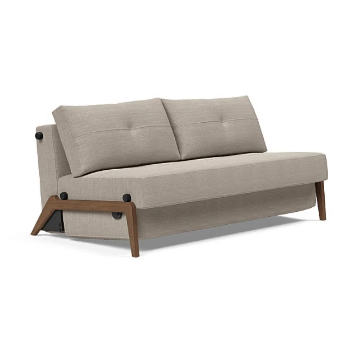 Cubed Queen Size Sofa Bed With Dark Wood Legs - Image 29