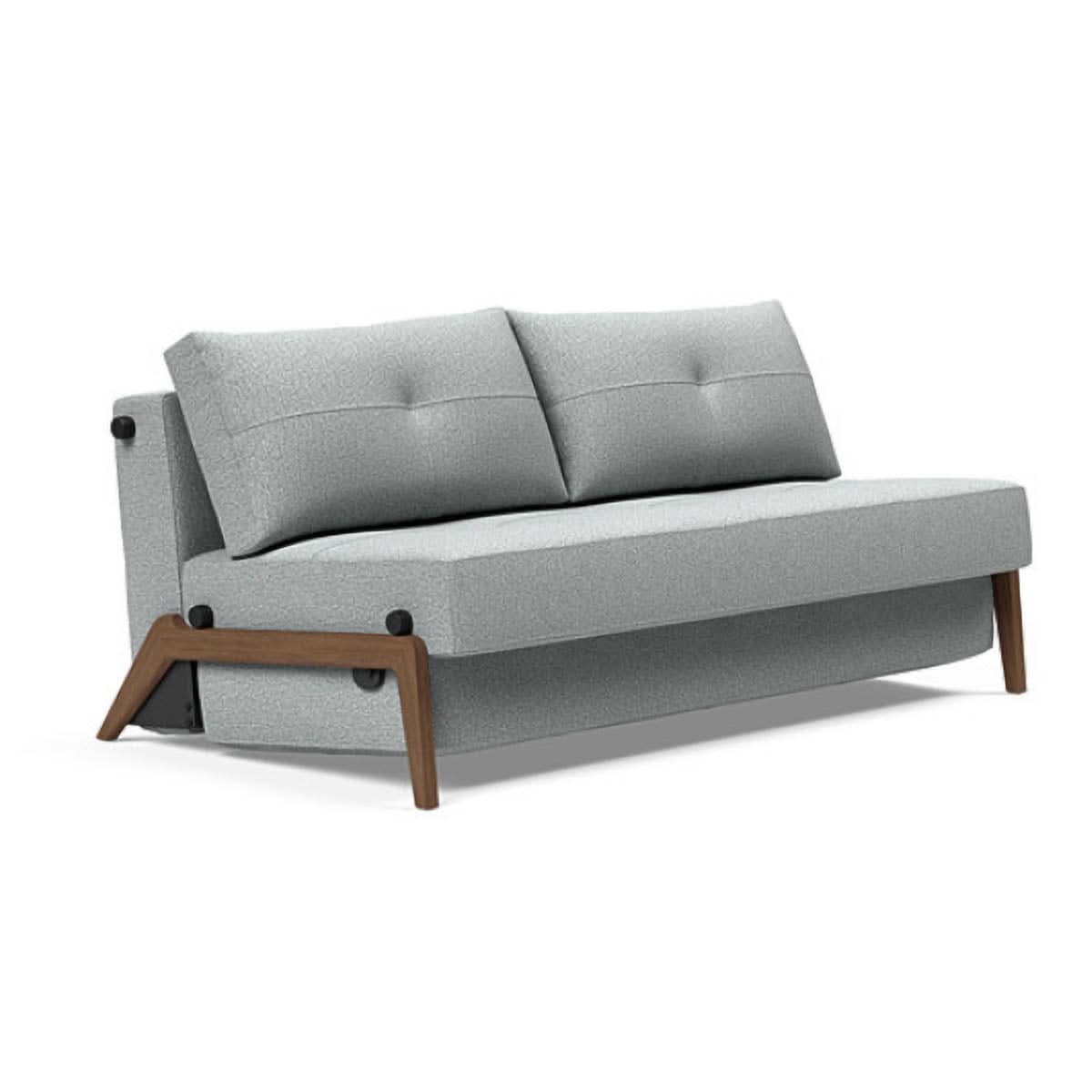 Cubed Queen Size Sofa Bed With Dark Wood Legs - Image 30