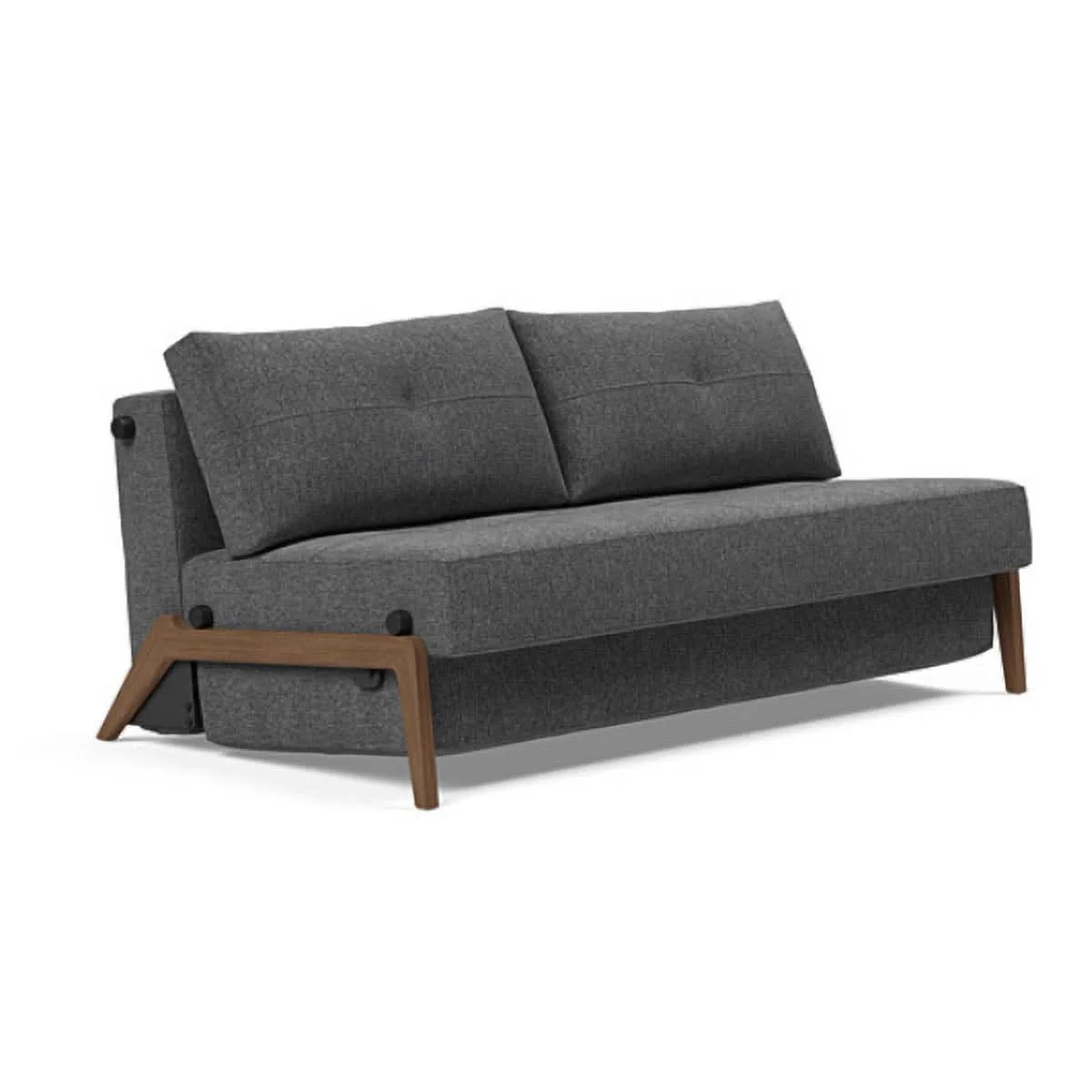 Cubed Queen Size Sofa Bed With Dark Wood Legs - Image 37