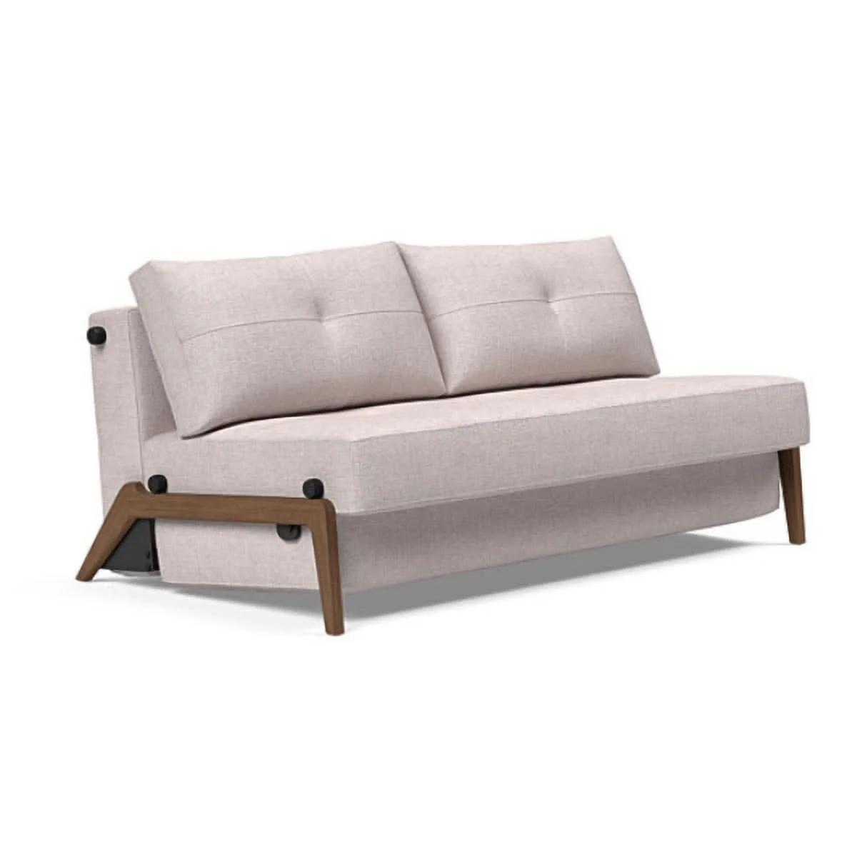 Cubed Queen Size Sofa Bed With Dark Wood Legs - Image 42