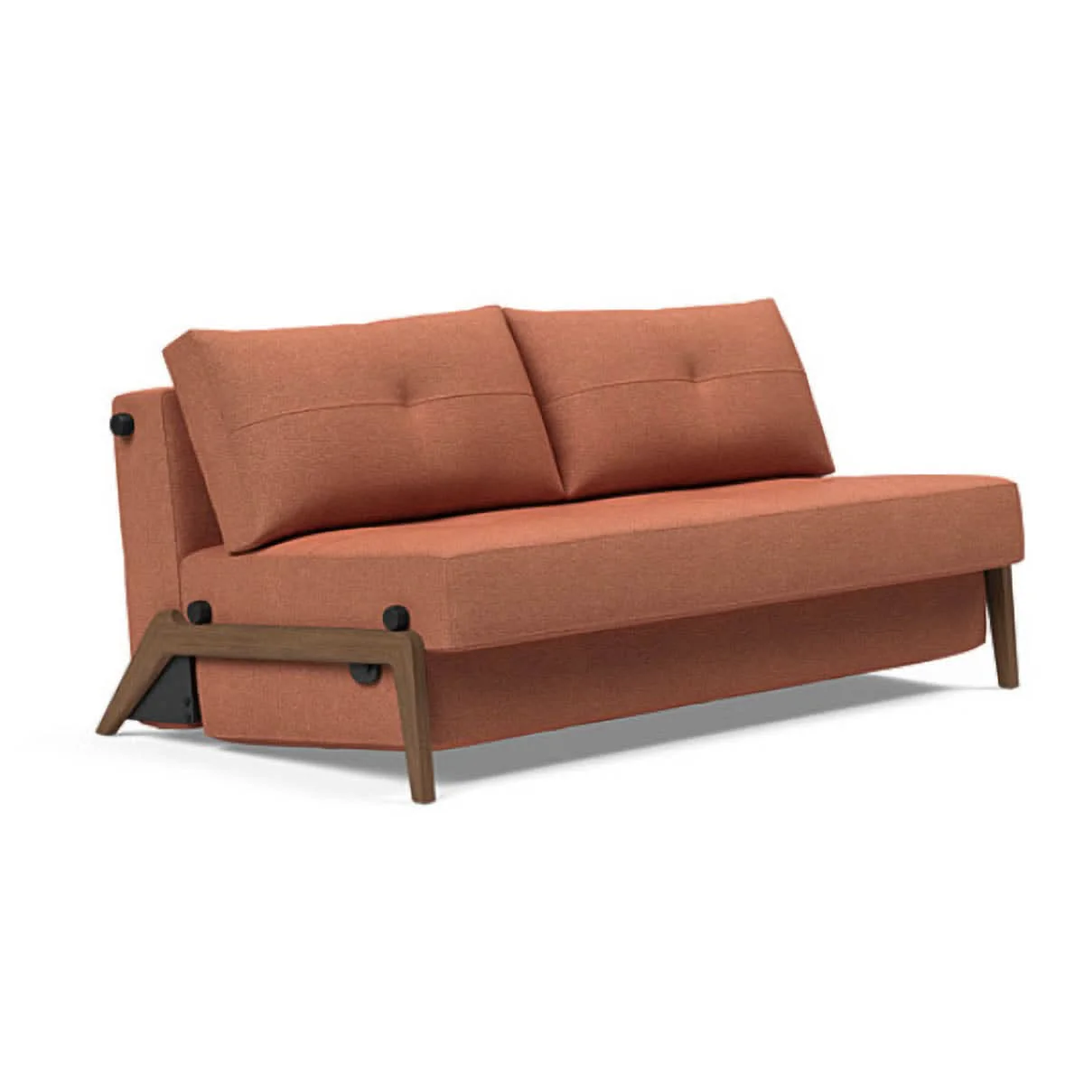 Cubed Queen Size Sofa Bed With Dark Wood Legs - Image 43