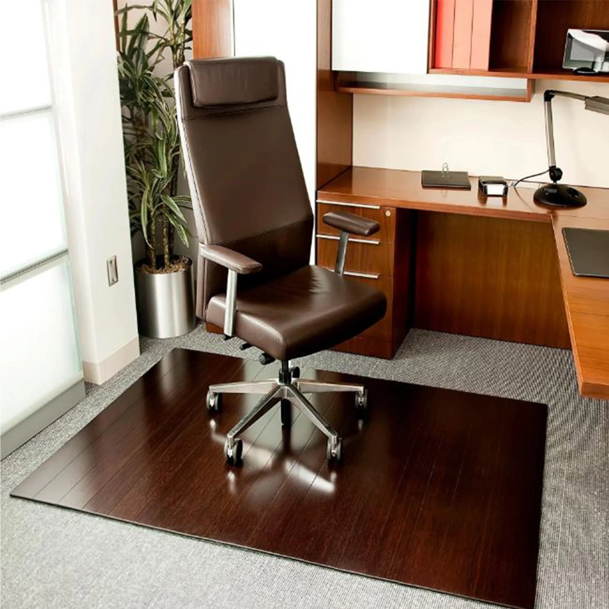 Deluxe Bamboo Chair Mat - Image 3