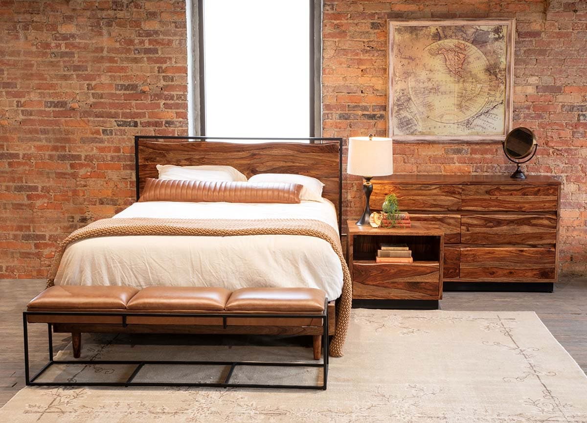 Elliston Modern Live Edge Sheesham Dresser - Image 3