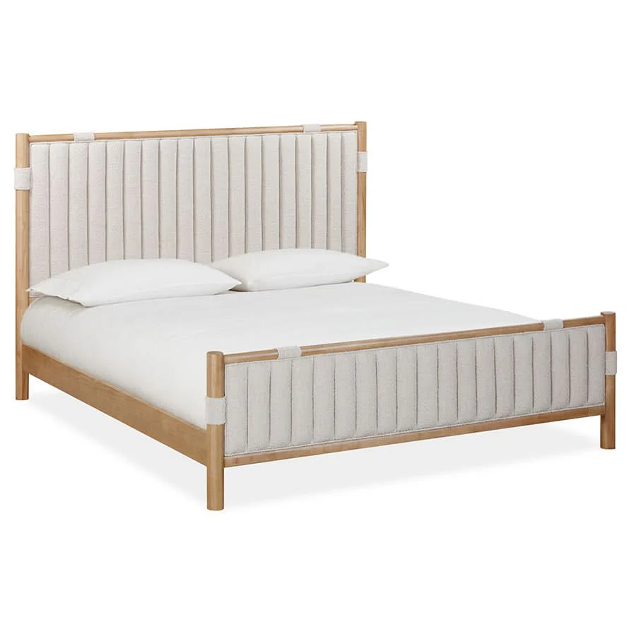 Furano Upholstered Panel Platform Bed