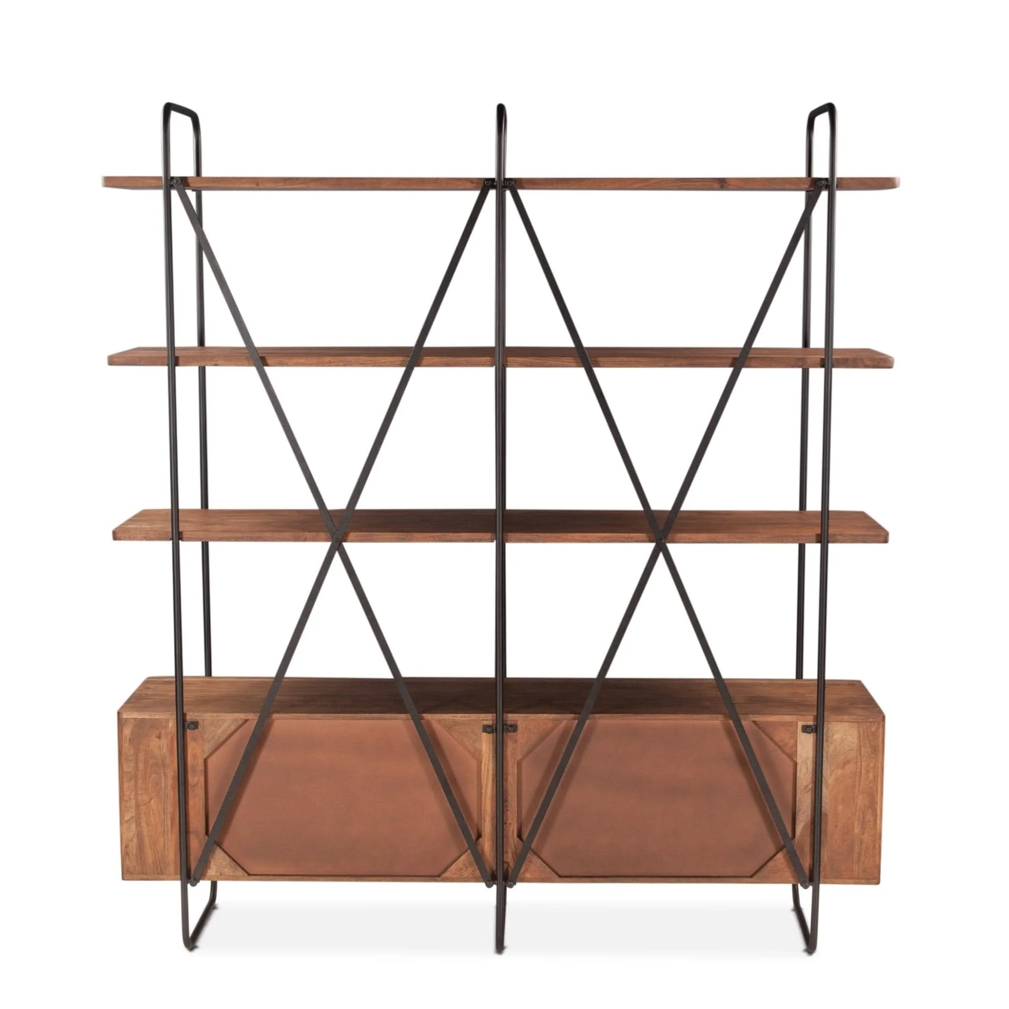 Halden Acacia Wood Bookshelf - Image 5