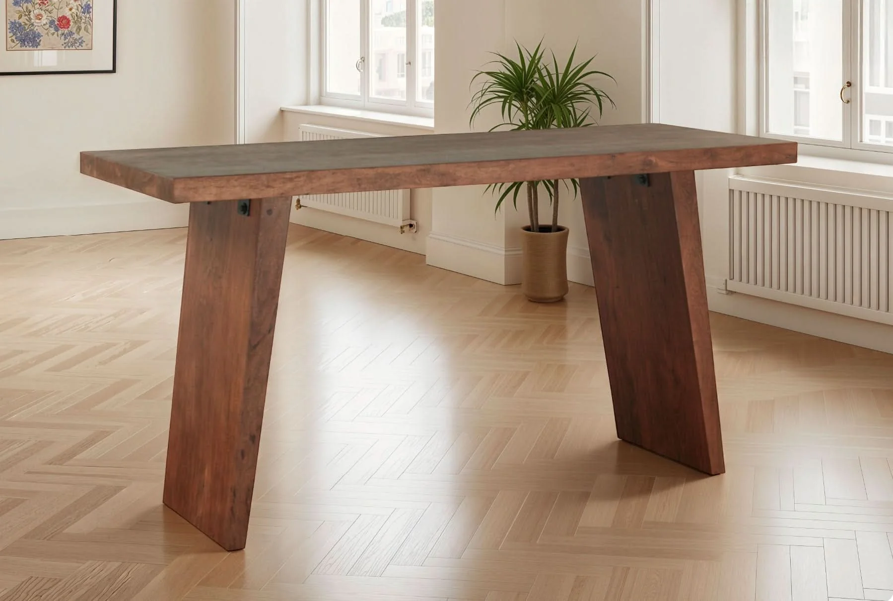 Hampton Acacia Wood Gathering Table - Image 3