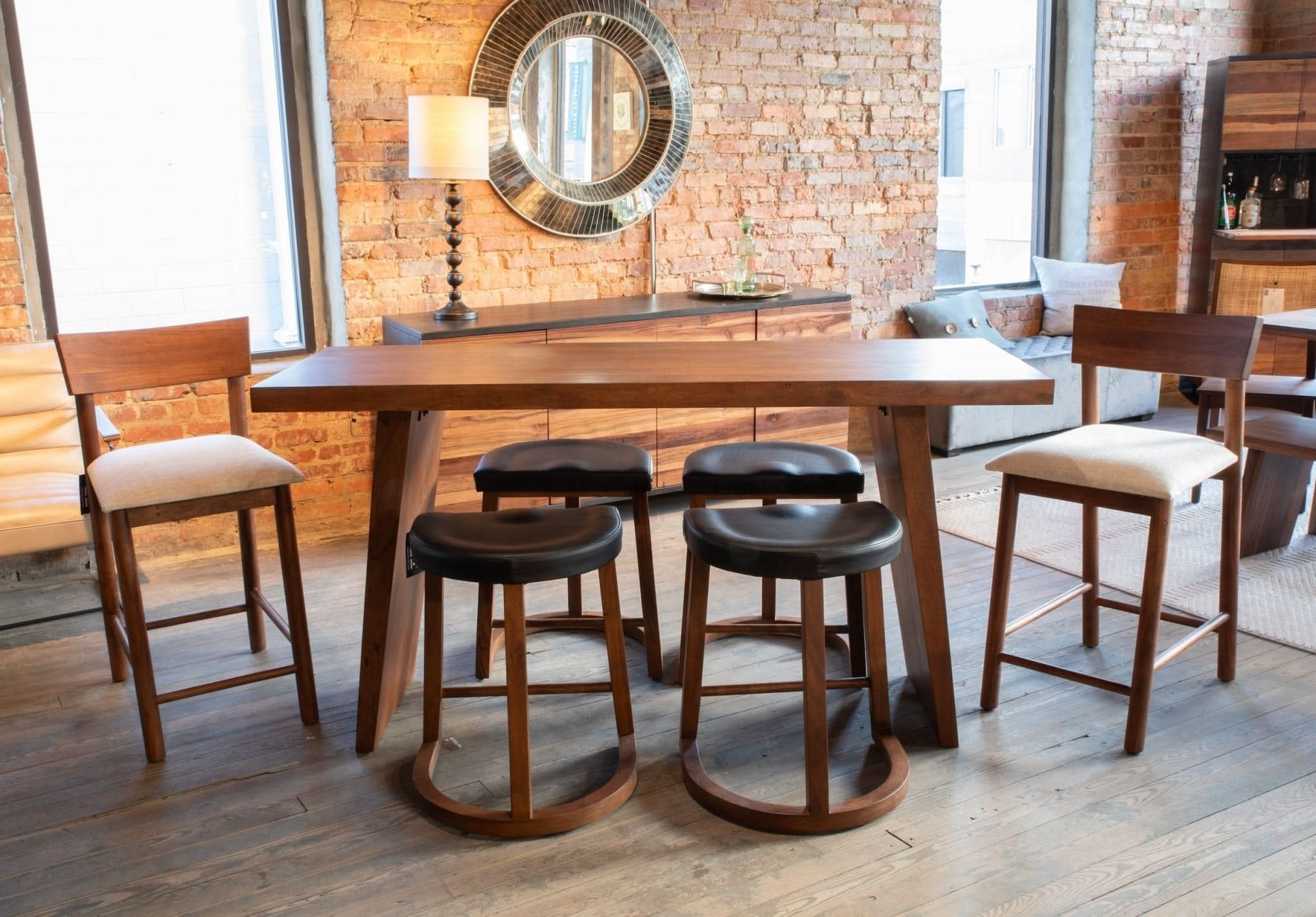 Hampton Modern Upholstered Counter Chair - Image 3