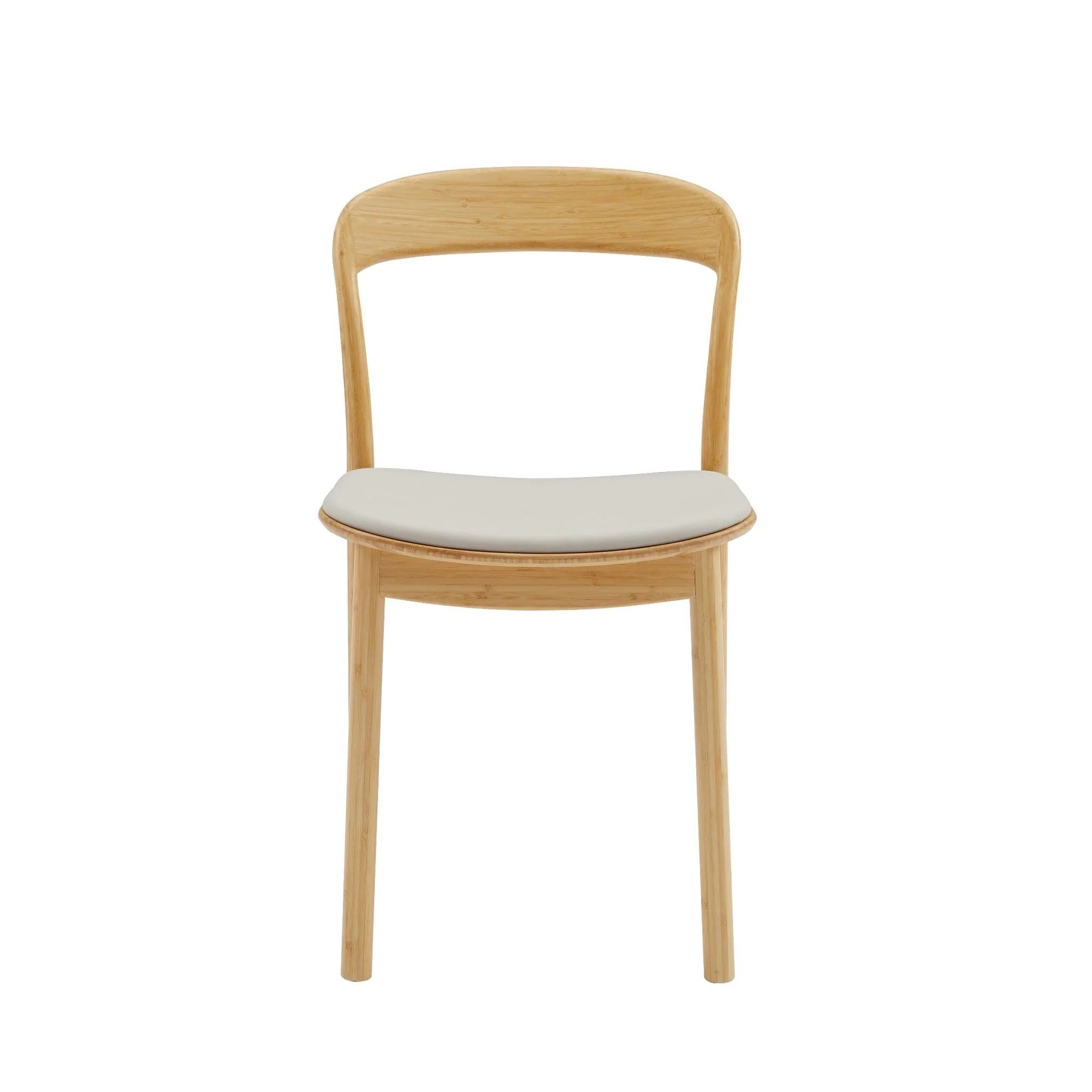 Hanna Dining Chair with Leather Seat (Set of 2) - Image 2