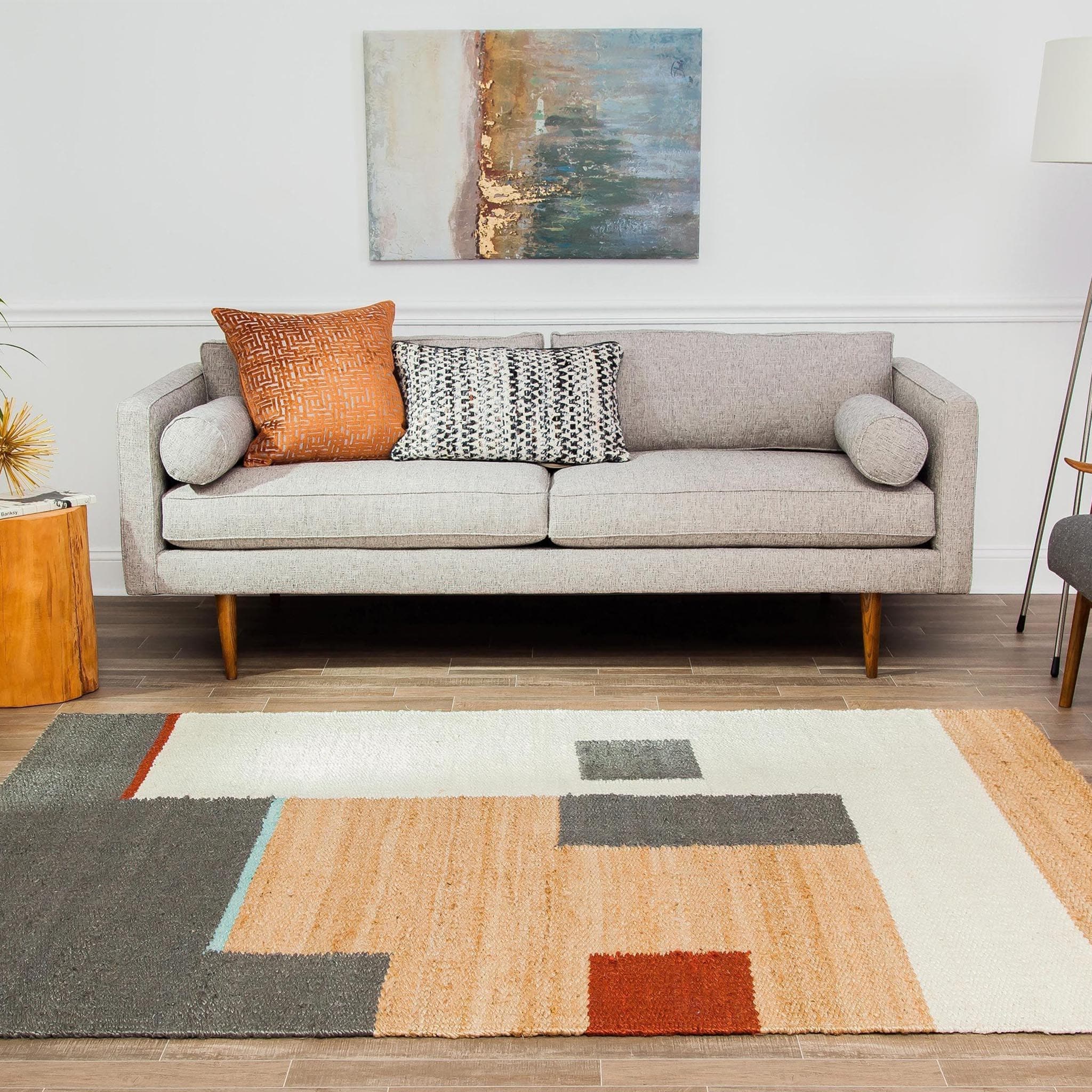 Heera Abstract Jute Rug - Image 3