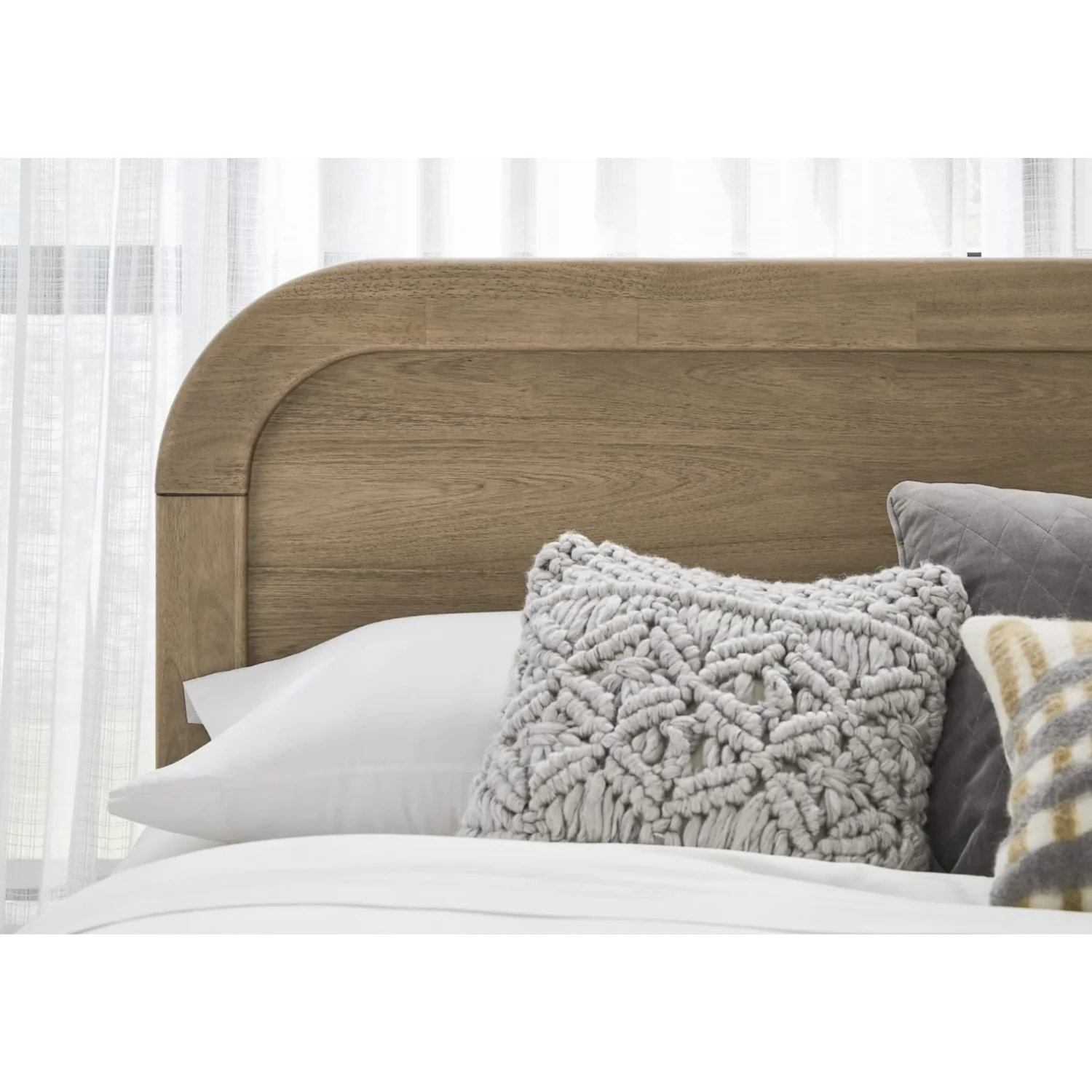Kione Acacia Wood Platform Bed - Image 5