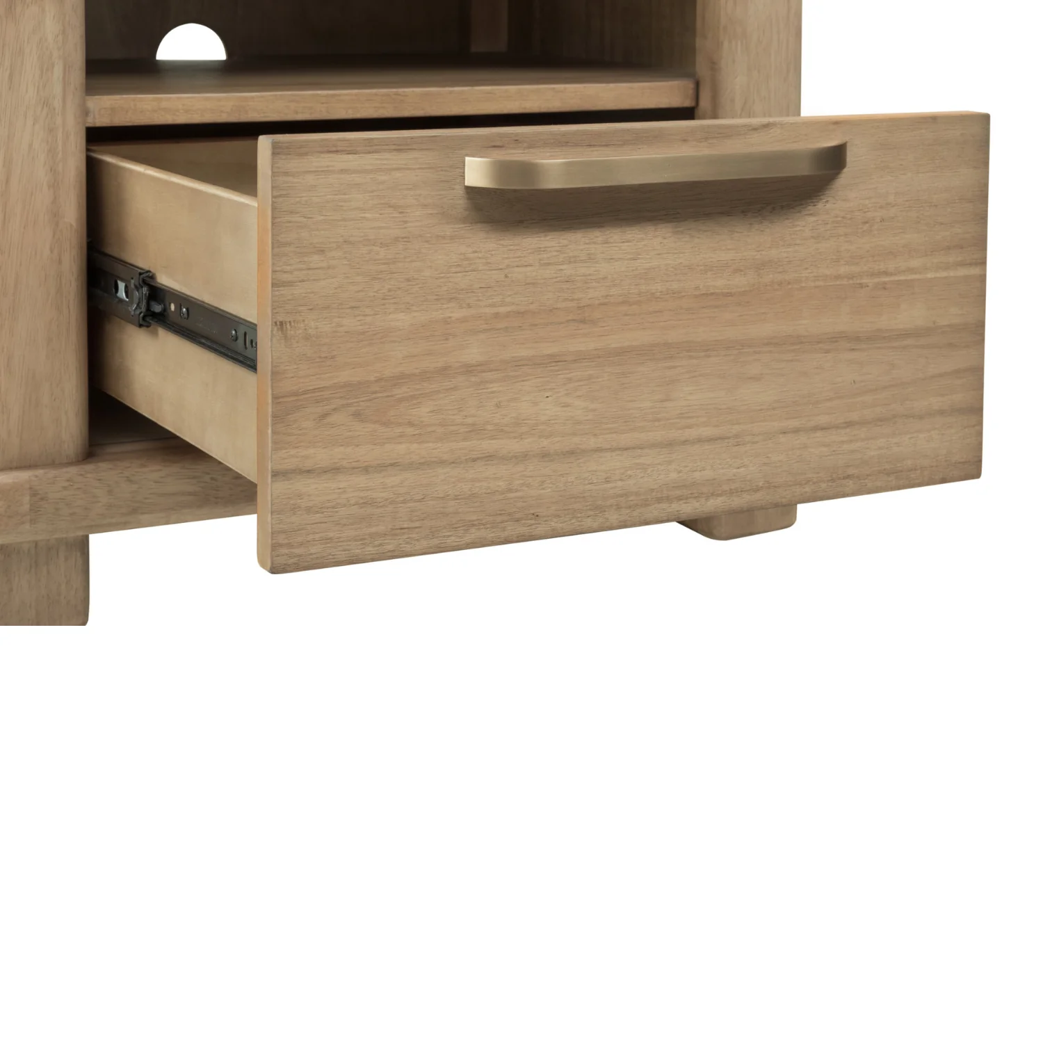 Kione One Drawer Acacia Wood Nightstand - Image 5