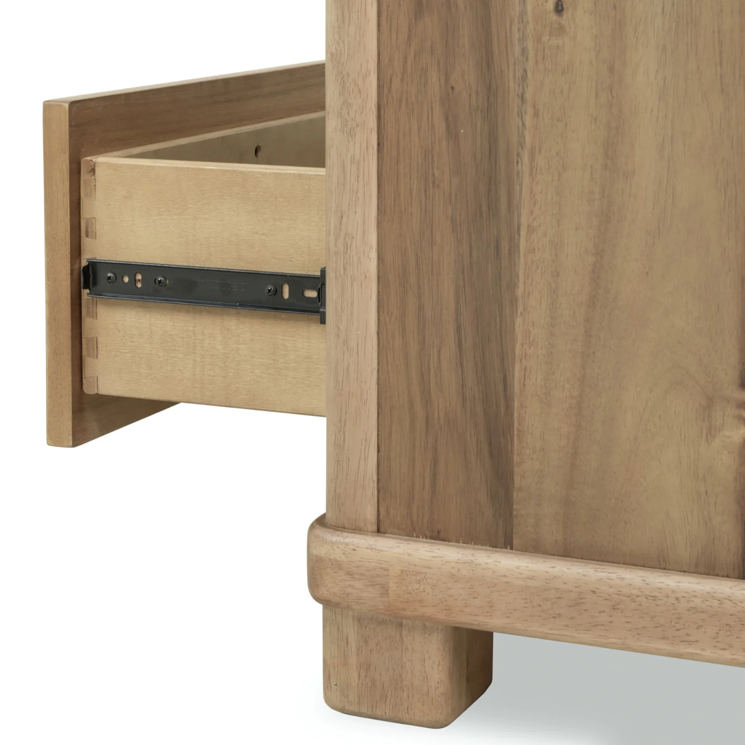 Kione One Drawer Acacia Wood Nightstand - Image 7