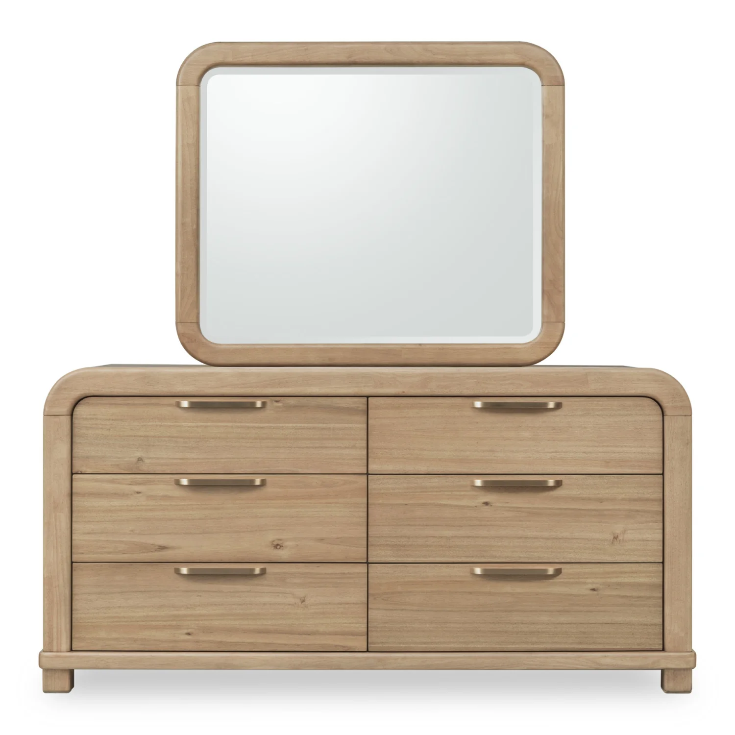Kione Six Drawer Acacia Wood Dresser