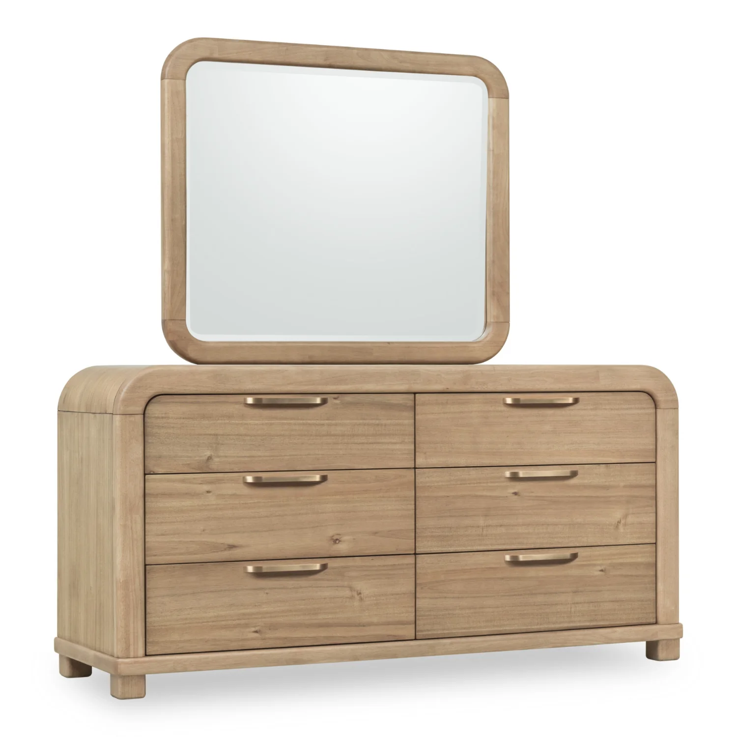 Kione Six Drawer Acacia Wood Dresser - Image 3
