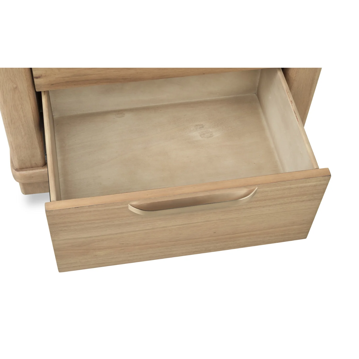 Kione Two Drawer Acacia Wood Nightstand - Image 7