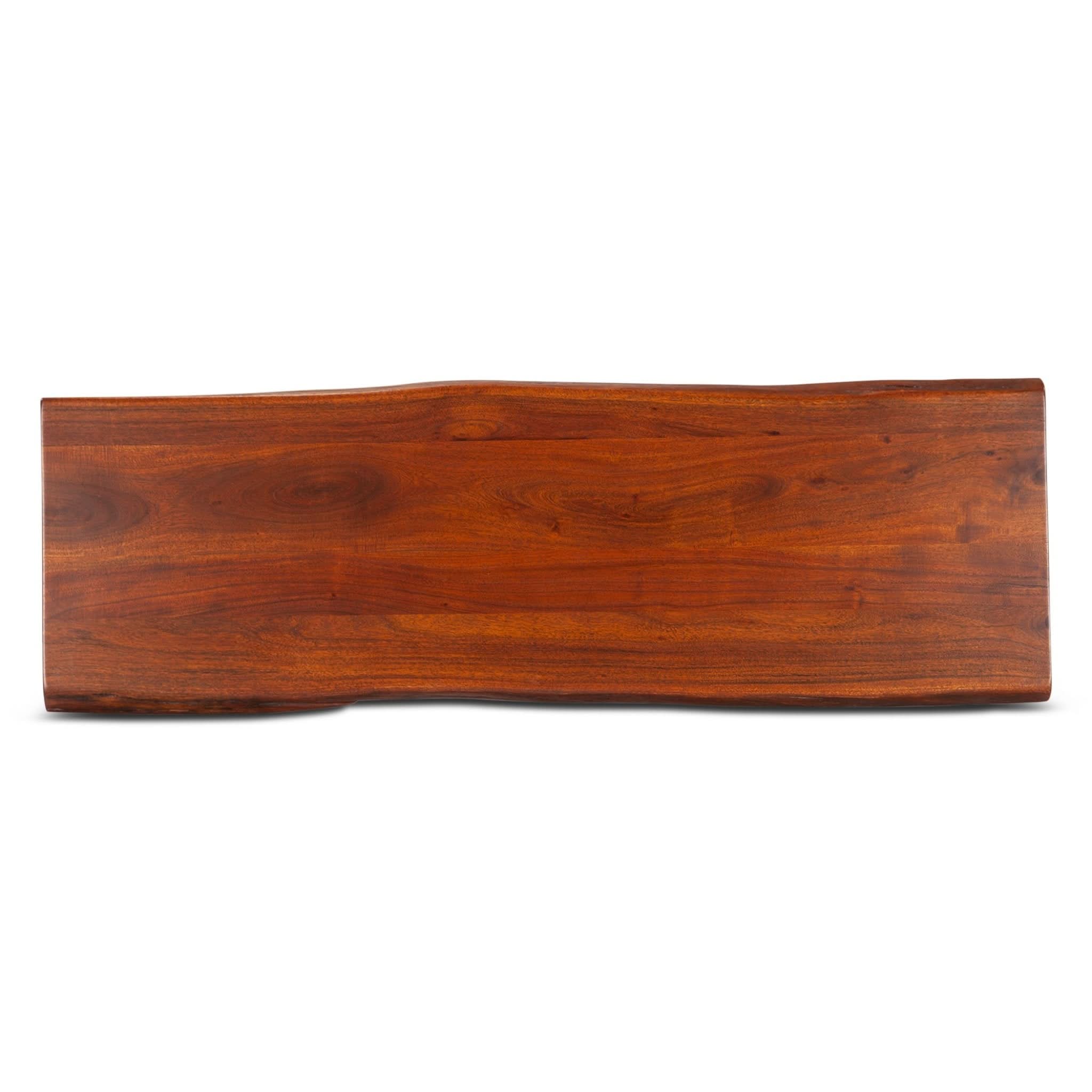 Knoxville Live Edge Acacia Wood Dining Bench - Image 5