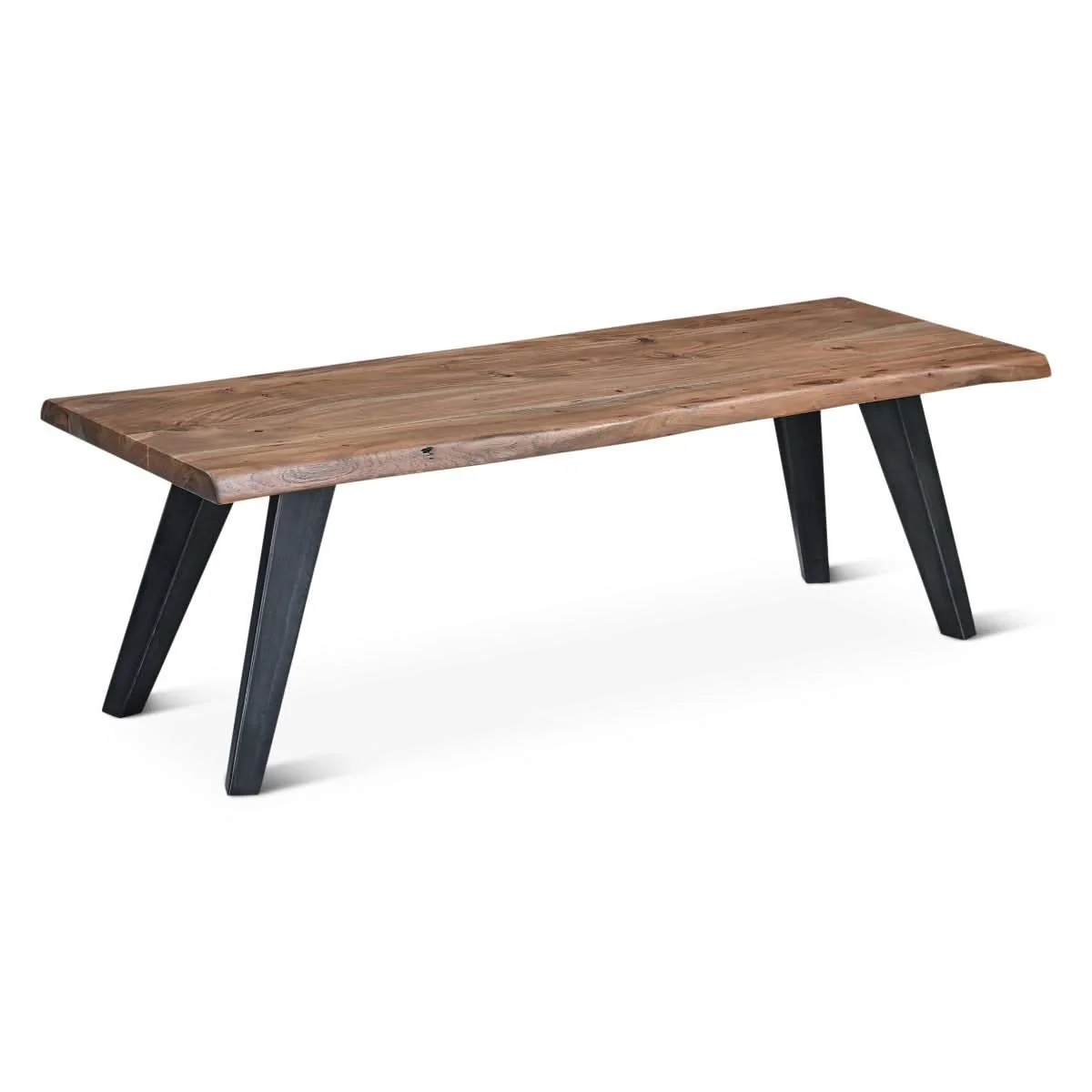 Knoxville Live Edge Acacia Wood Dining Bench - Image 8