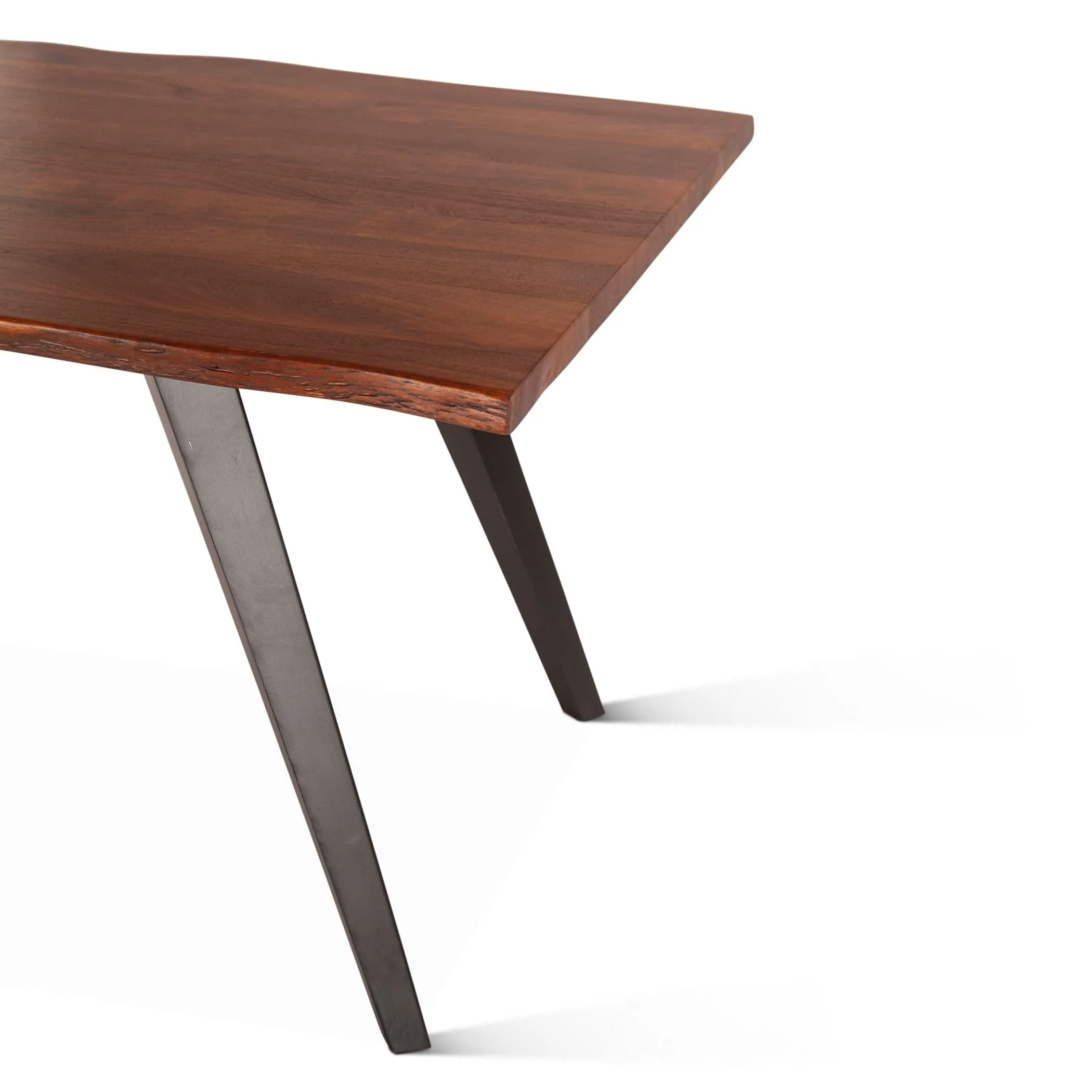 Knoxville Live Edge Acacia Wood Dining Table - Image 6