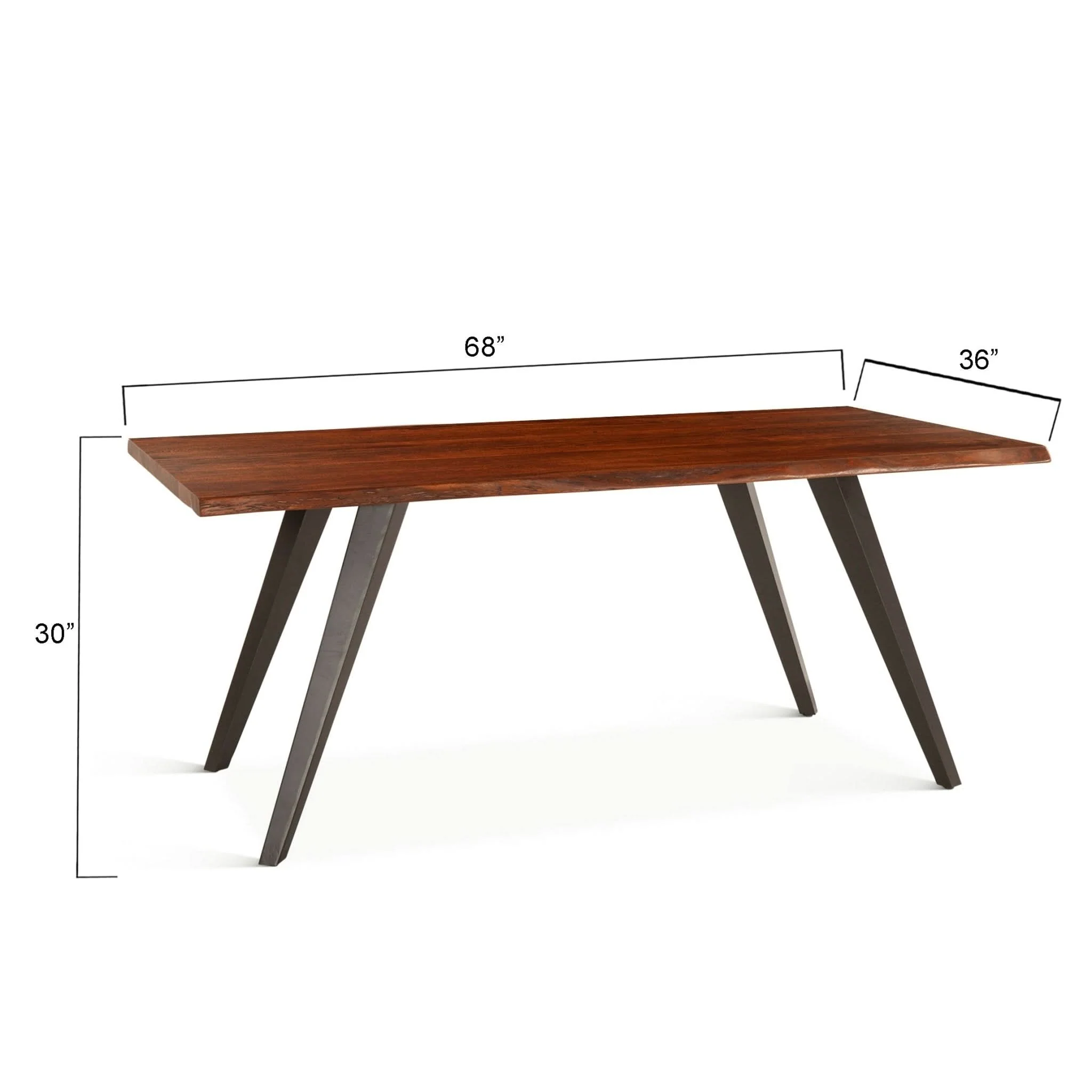 Knoxville Live Edge Acacia Wood Dining Table - Image 8