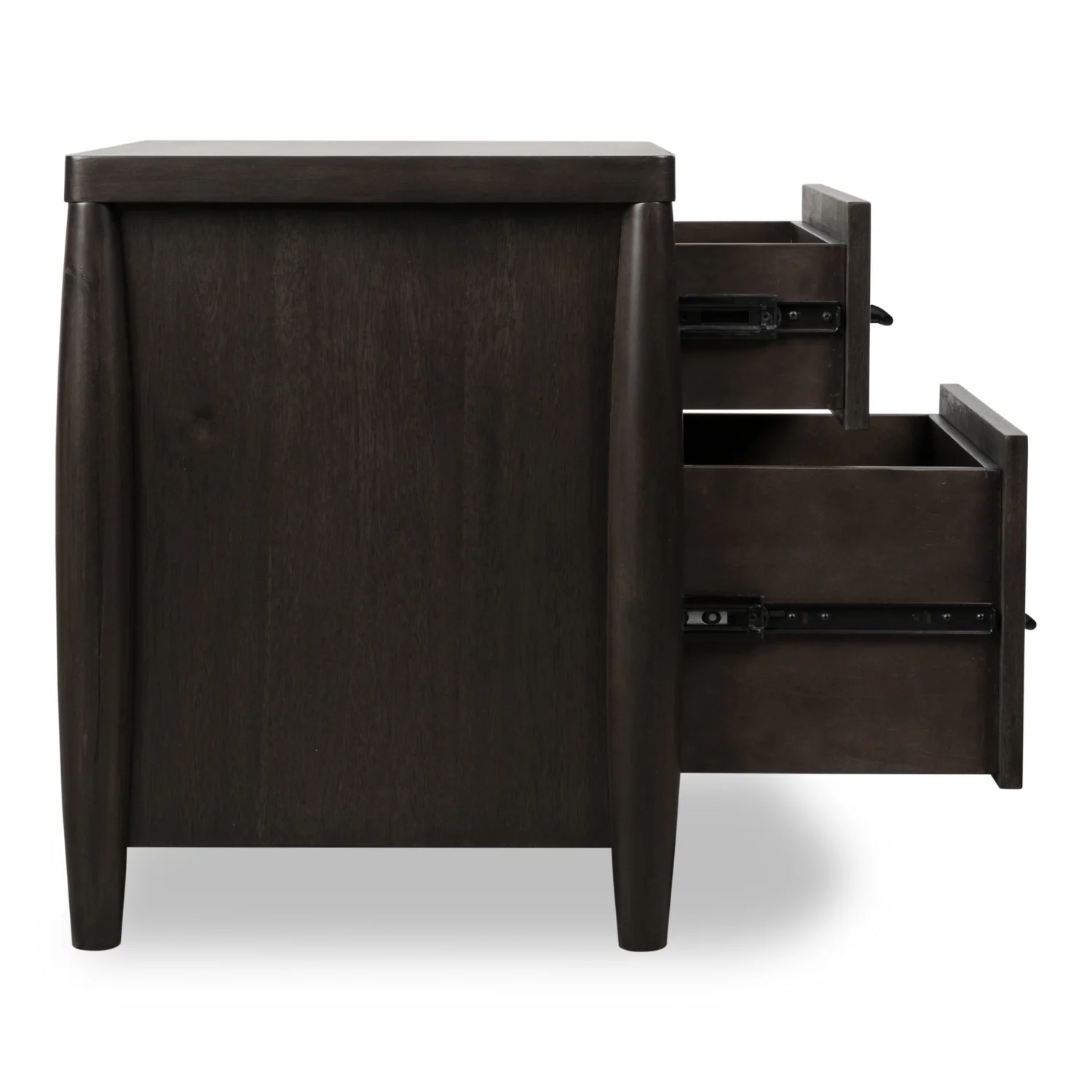 Koko Two Drawer Nightstand with Cord Management - Image 4