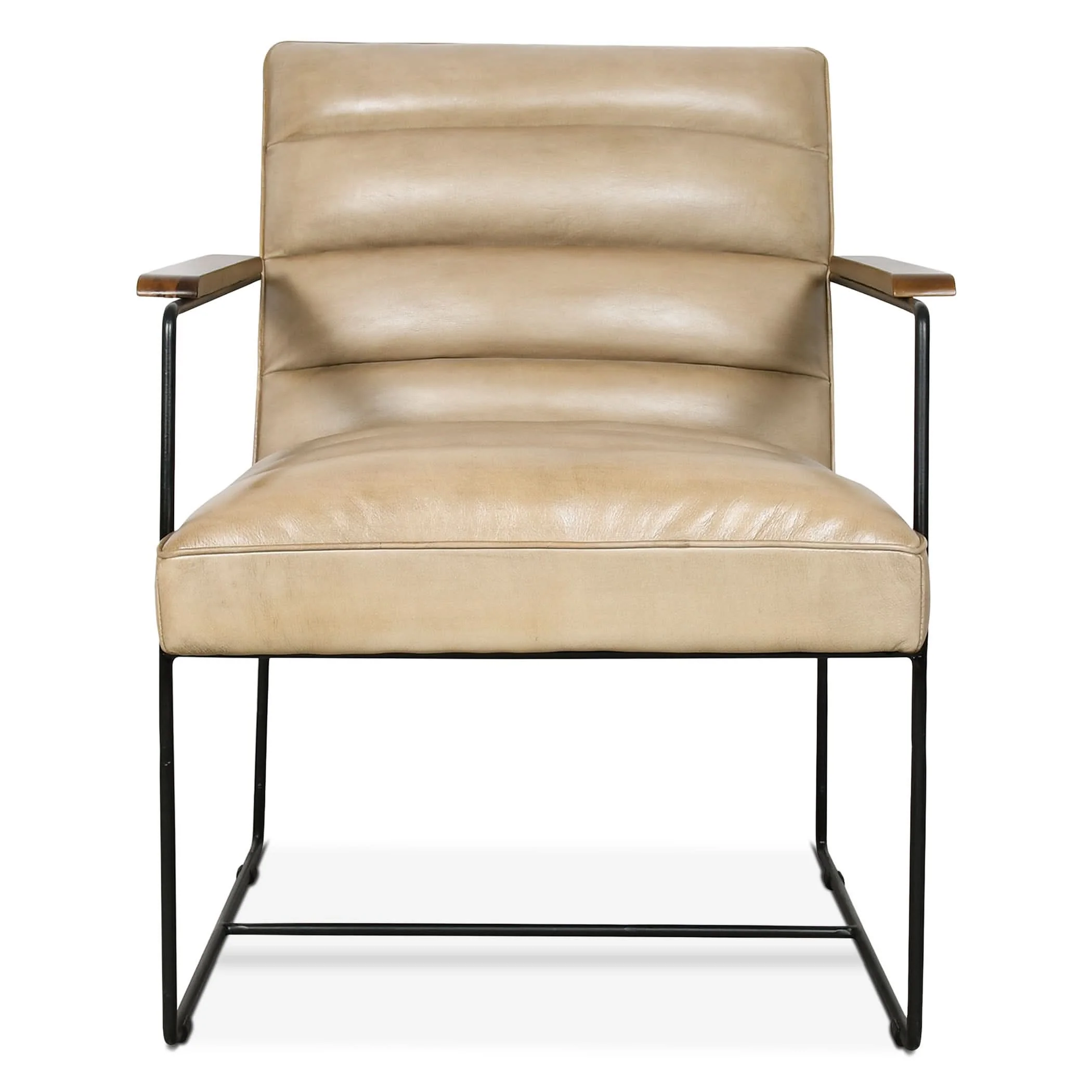 Melbourne Mid-Century Modern Accent Chair in Antique Ivory - Image 2
