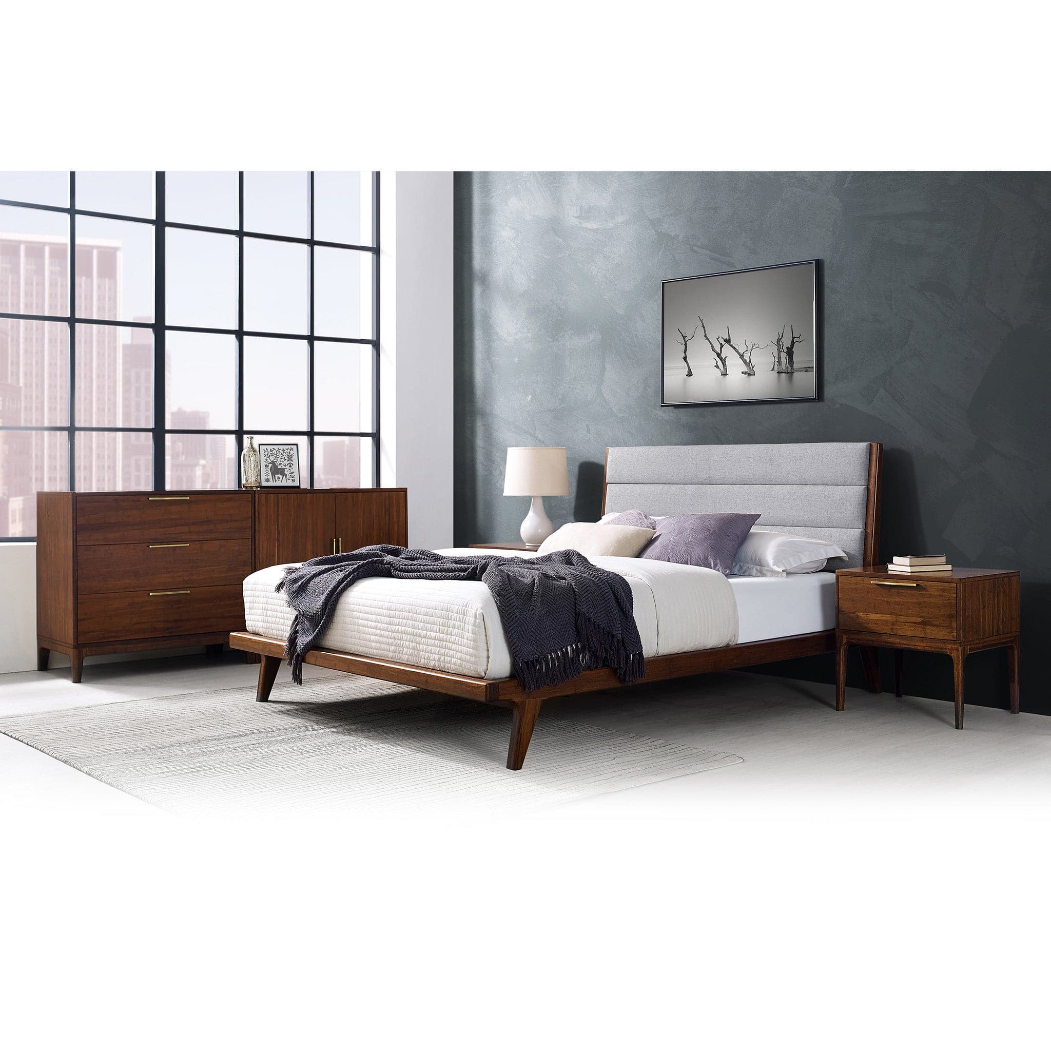 Mercury Upholstered Platform Bed - Image 6