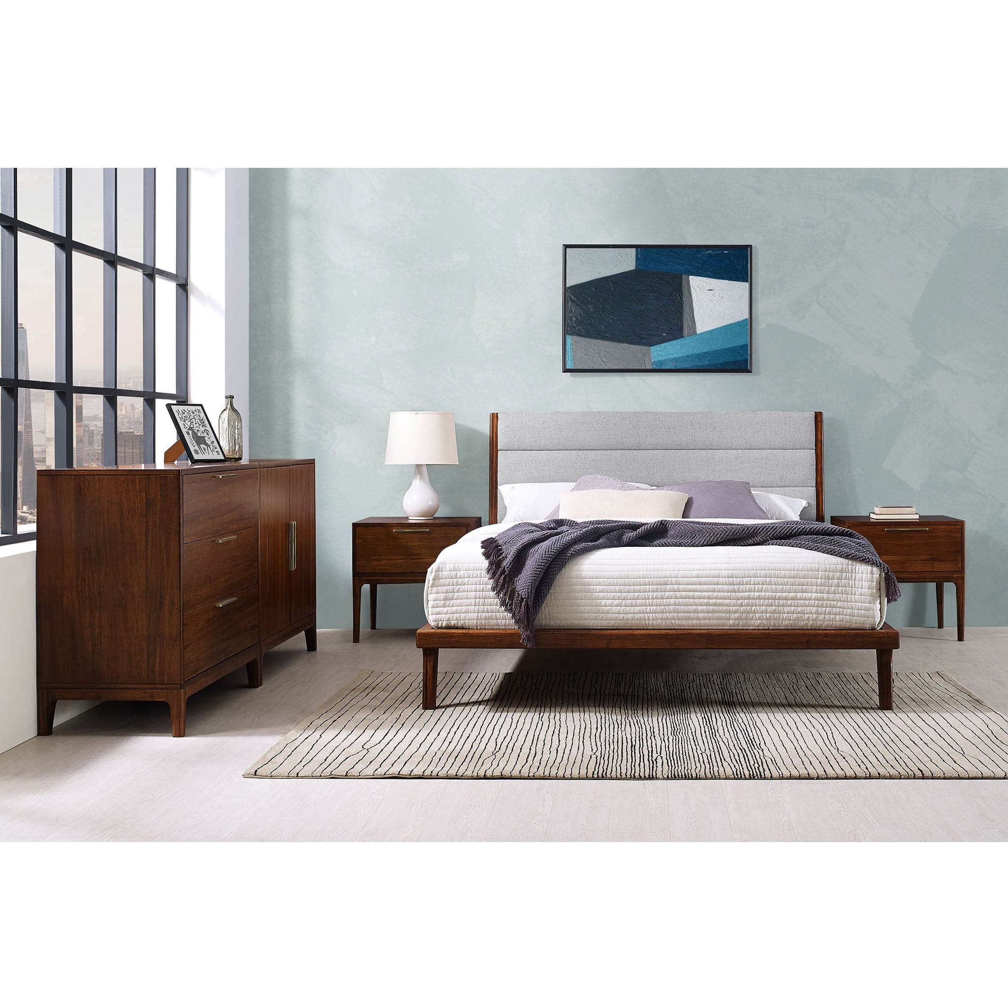 Mercury Upholstered Platform Bed - Image 7