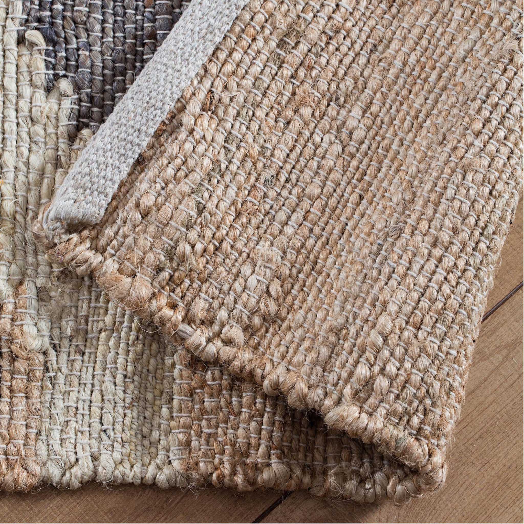 Mountains of the Moon Natural Gray & Ivory Jute Area Rug - Image 5
