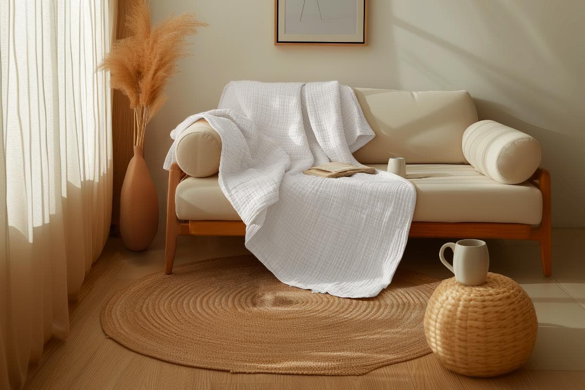 Natural Sleep Organic Cotton Muslin Blanket - Image 10