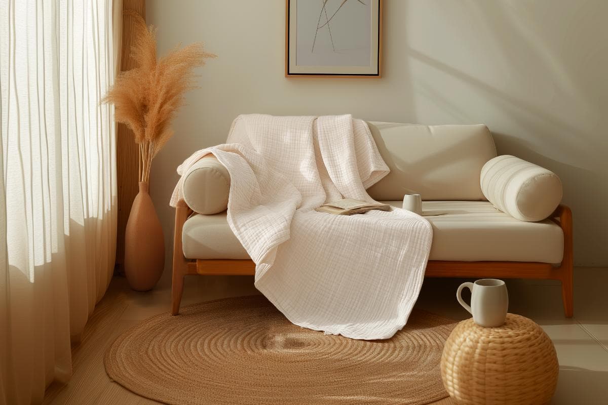 Natural Sleep Organic Cotton Muslin Blanket - Image 12