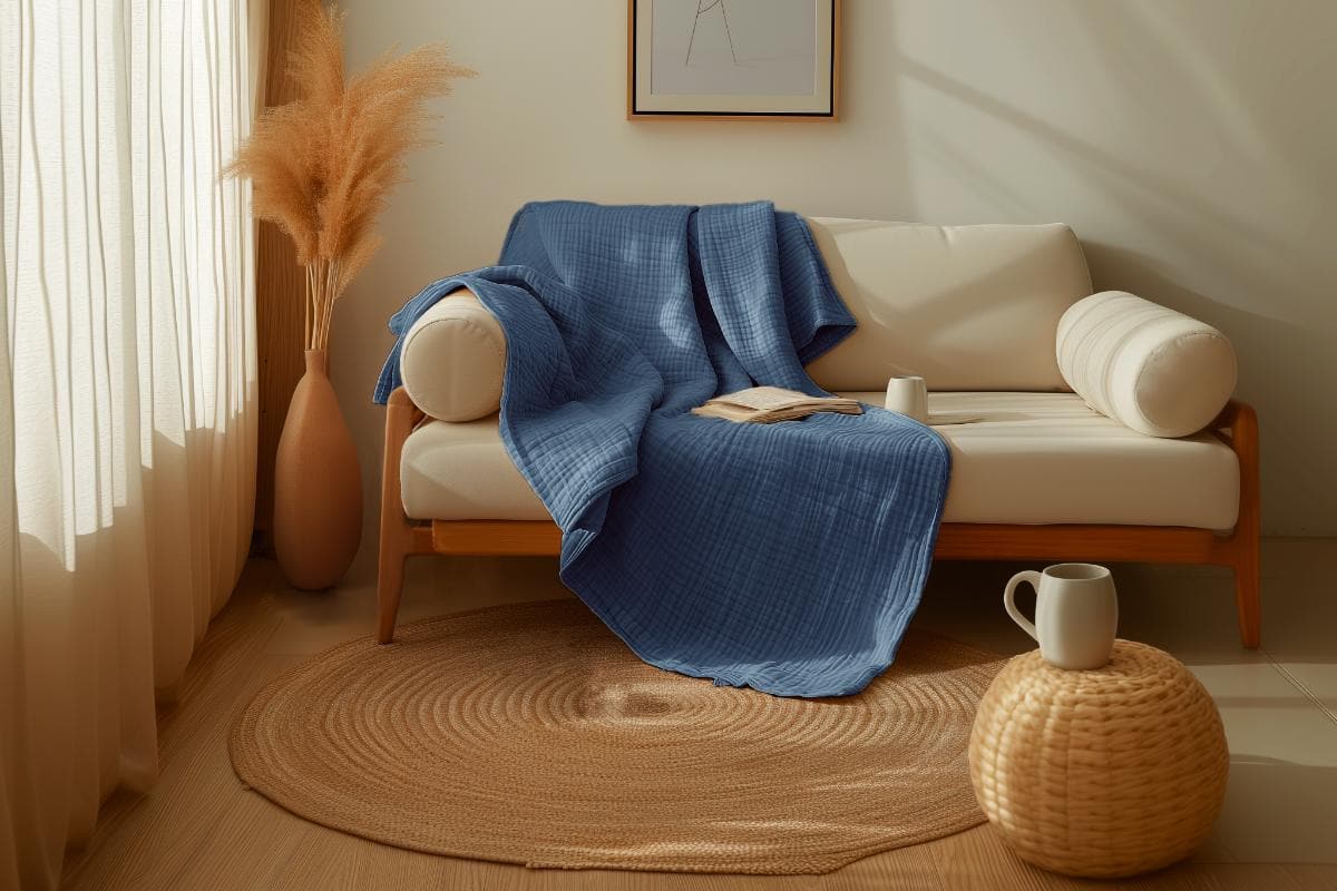 Natural Sleep Organic Cotton Muslin Blanket - Image 15