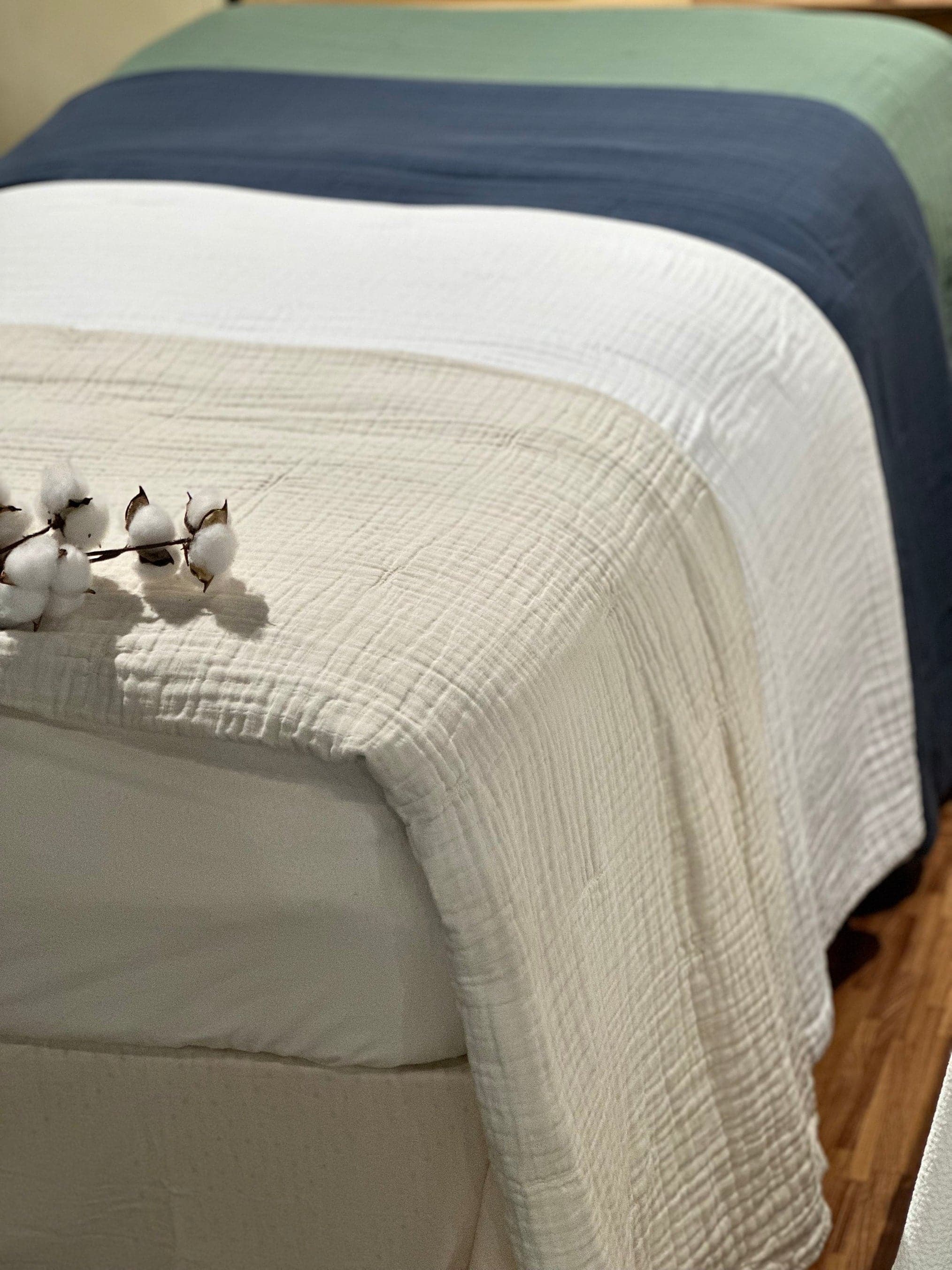 Natural Sleep Organic Cotton Muslin Blanket - Image 5