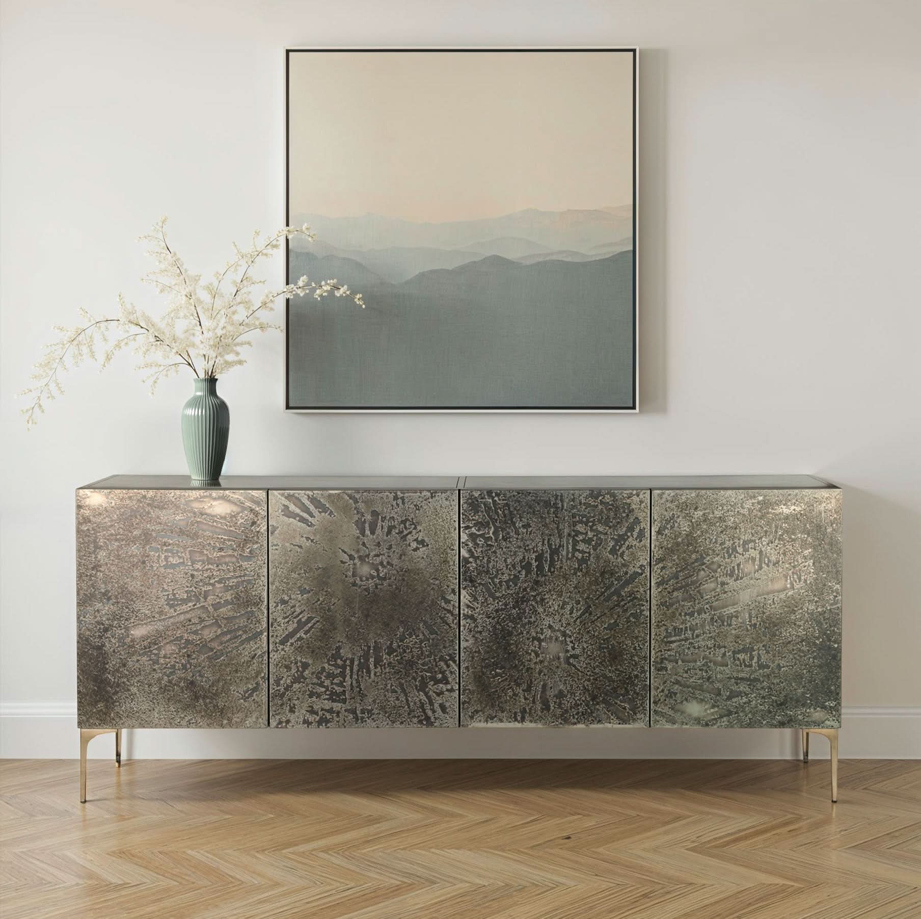 Odessa Modern Four Door Buffet Cabinet - Image 3