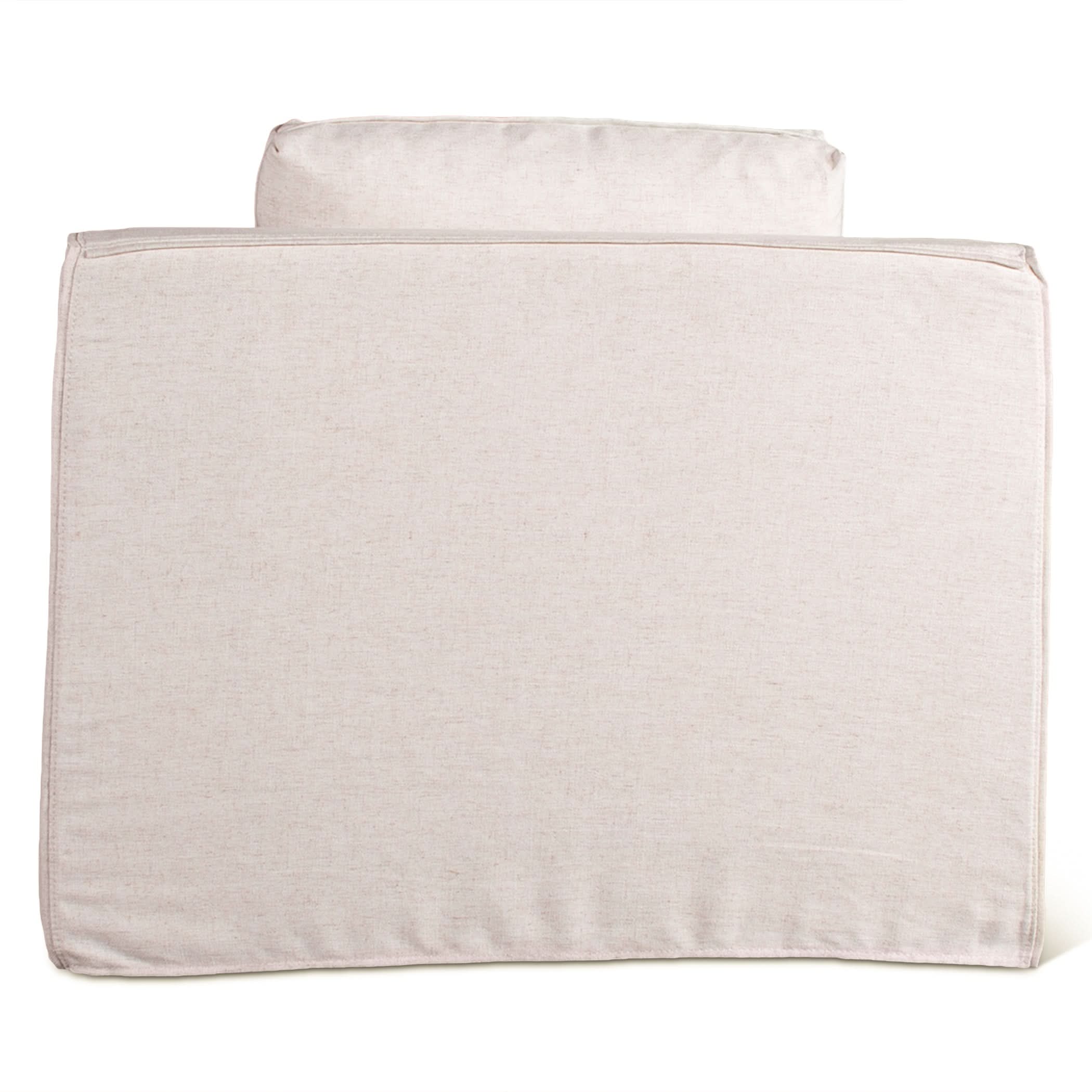 Oliver White Linen Slipcover Armchair - Image 6